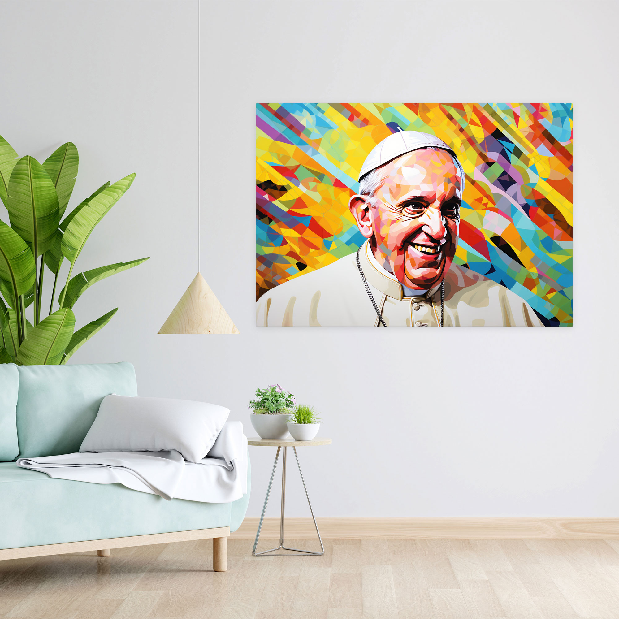 Vatican Pop Art Canvas Print - Vatican, Canvas, Vibrant Colors, Vatican
