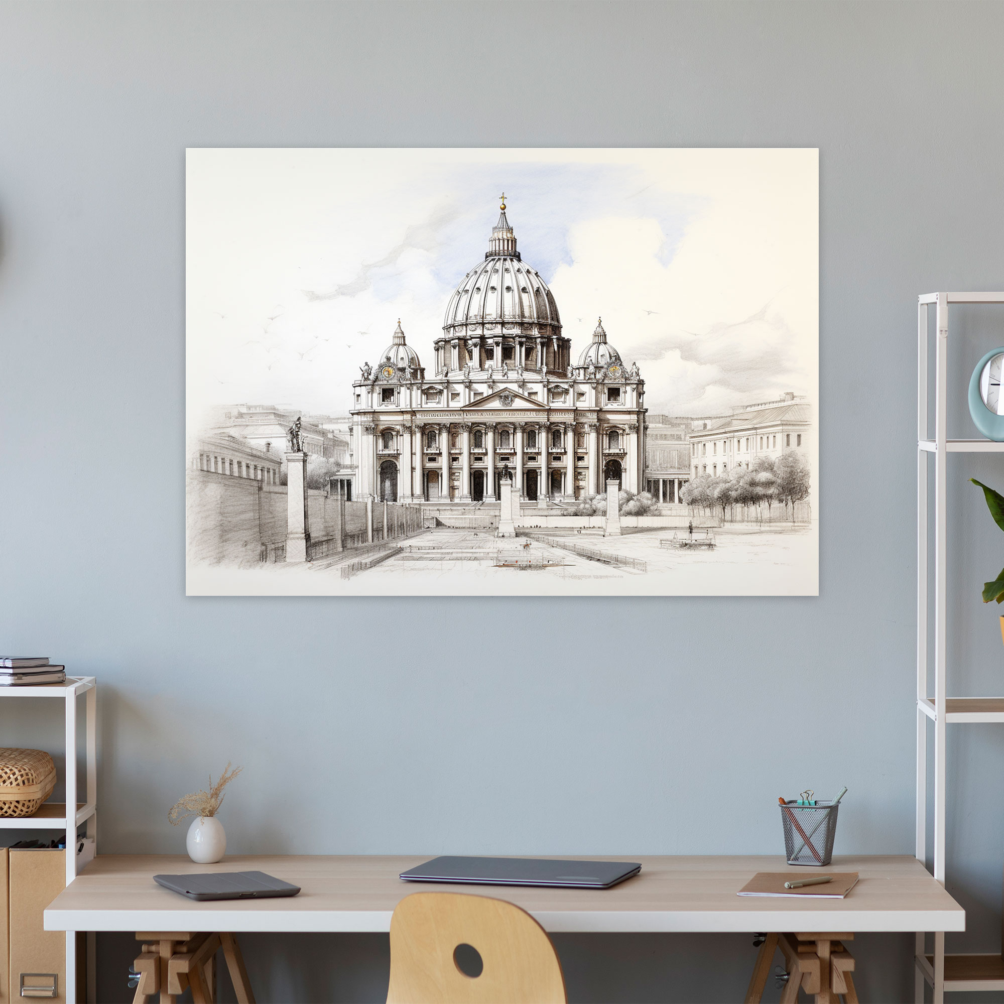 Vatican Wall Decoration Canvas Print - Vatican, Intricate Details, Precision, Canvas Print