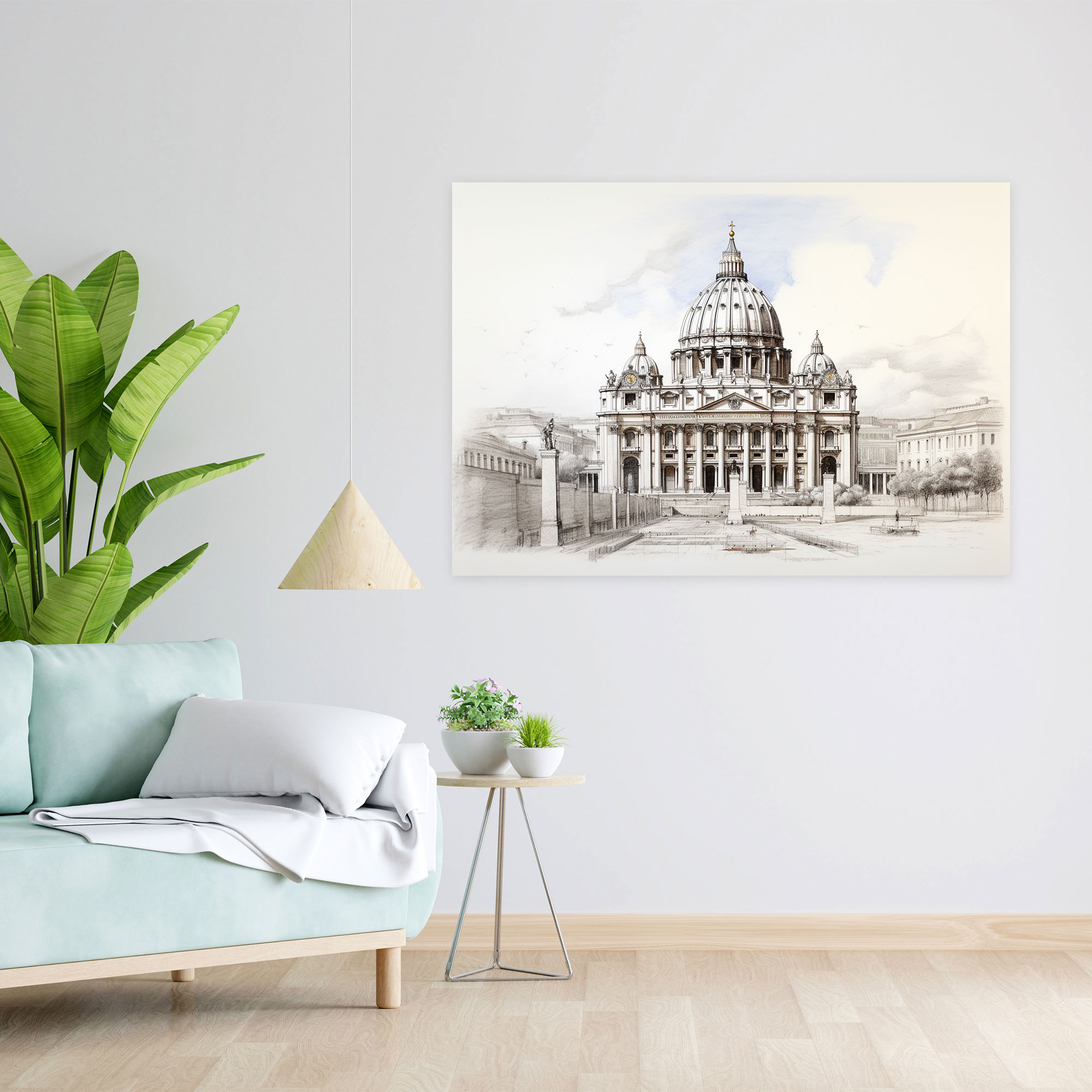 Vatican Wall Decoration Canvas Print - Vatican, Intricate Details, Precision, Canvas Print