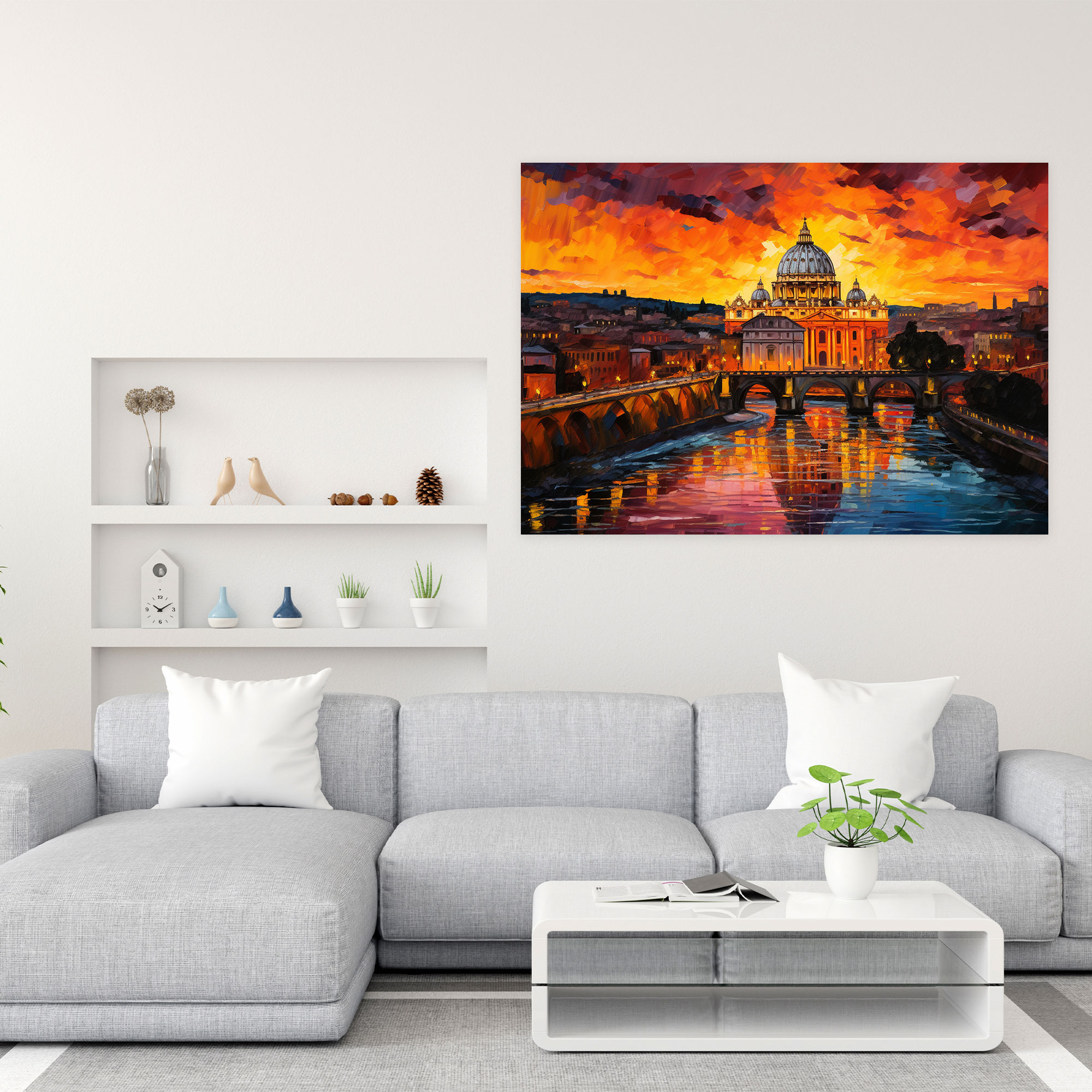 Vatican City Canvas Print - Vatican, Canvas Print, Vatican, Abstract Painting