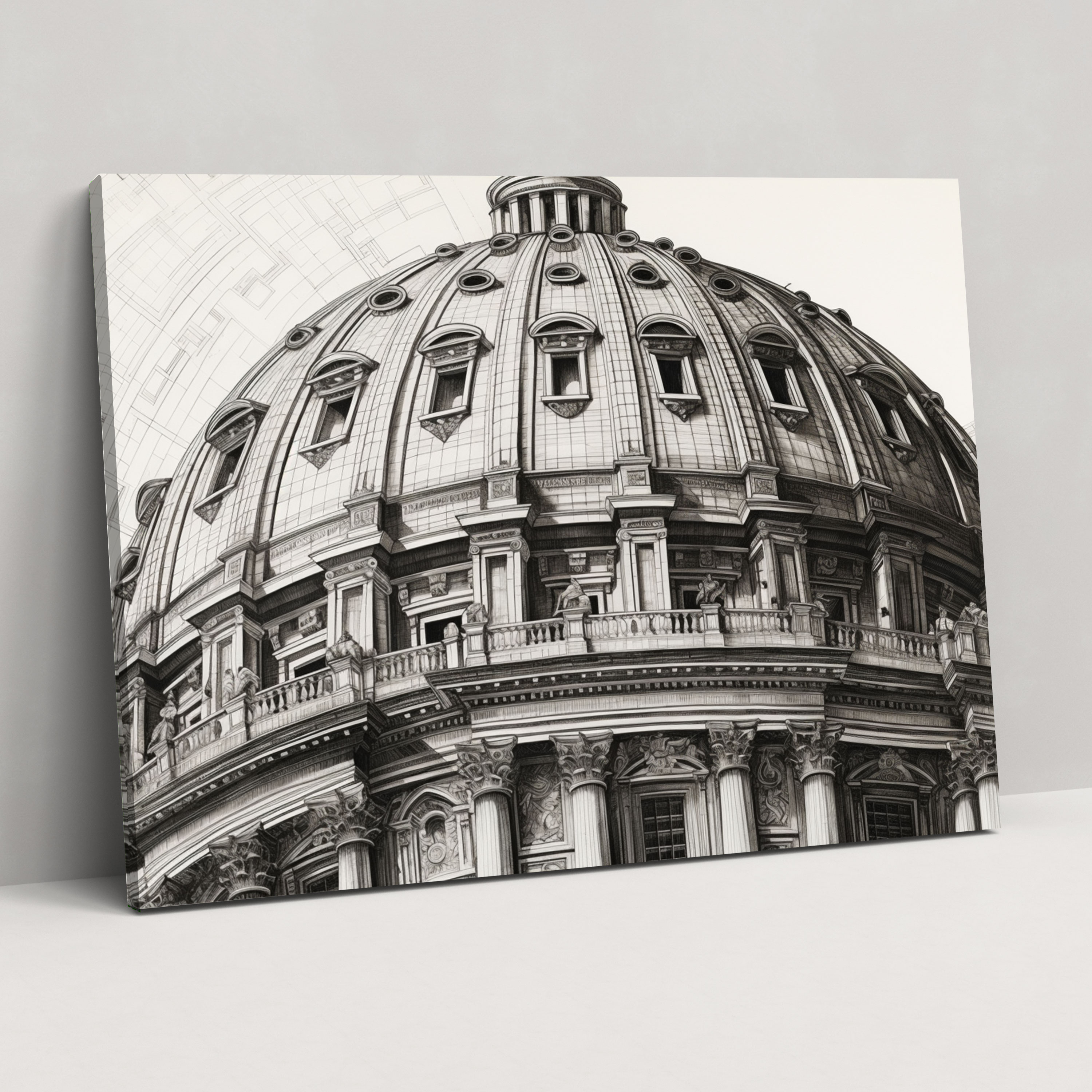 Vatican Dome Canvas Print - Vatican, Canvas Wall Art, Wall Decoration, Canvas