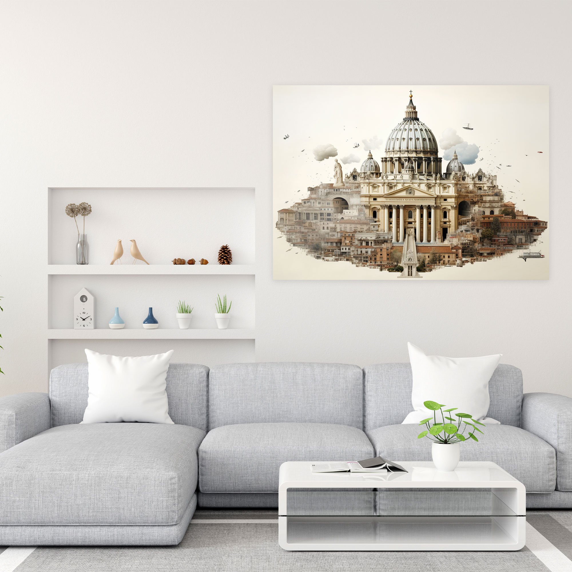 Iconic Vatican Canvas Print - Vatican, Wall Decoration, Canvas Print, Home Decoration