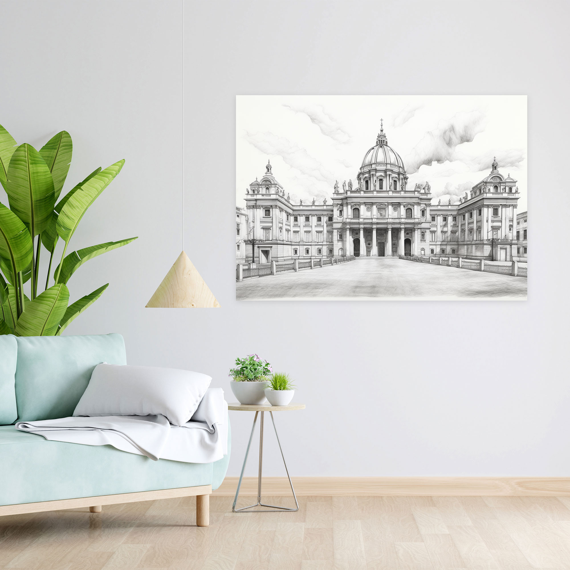 Apostolic Palace Canvas Print - Vatican, Canvas, Vatican, Wall Decoration
