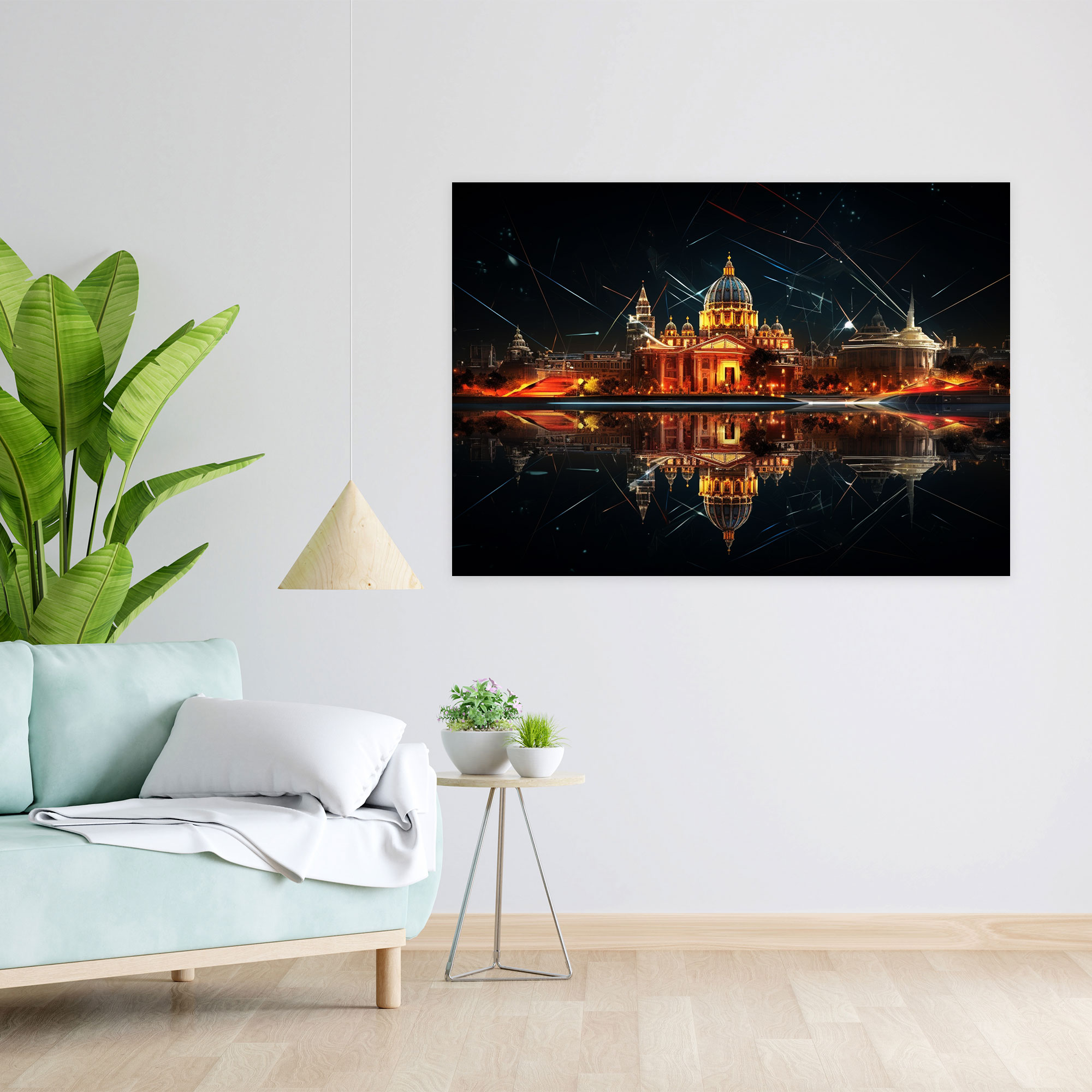 Futuristic St. Peter's Basilica Canvas Print - Vatican, Home Decoration, Vatican, Wall Art