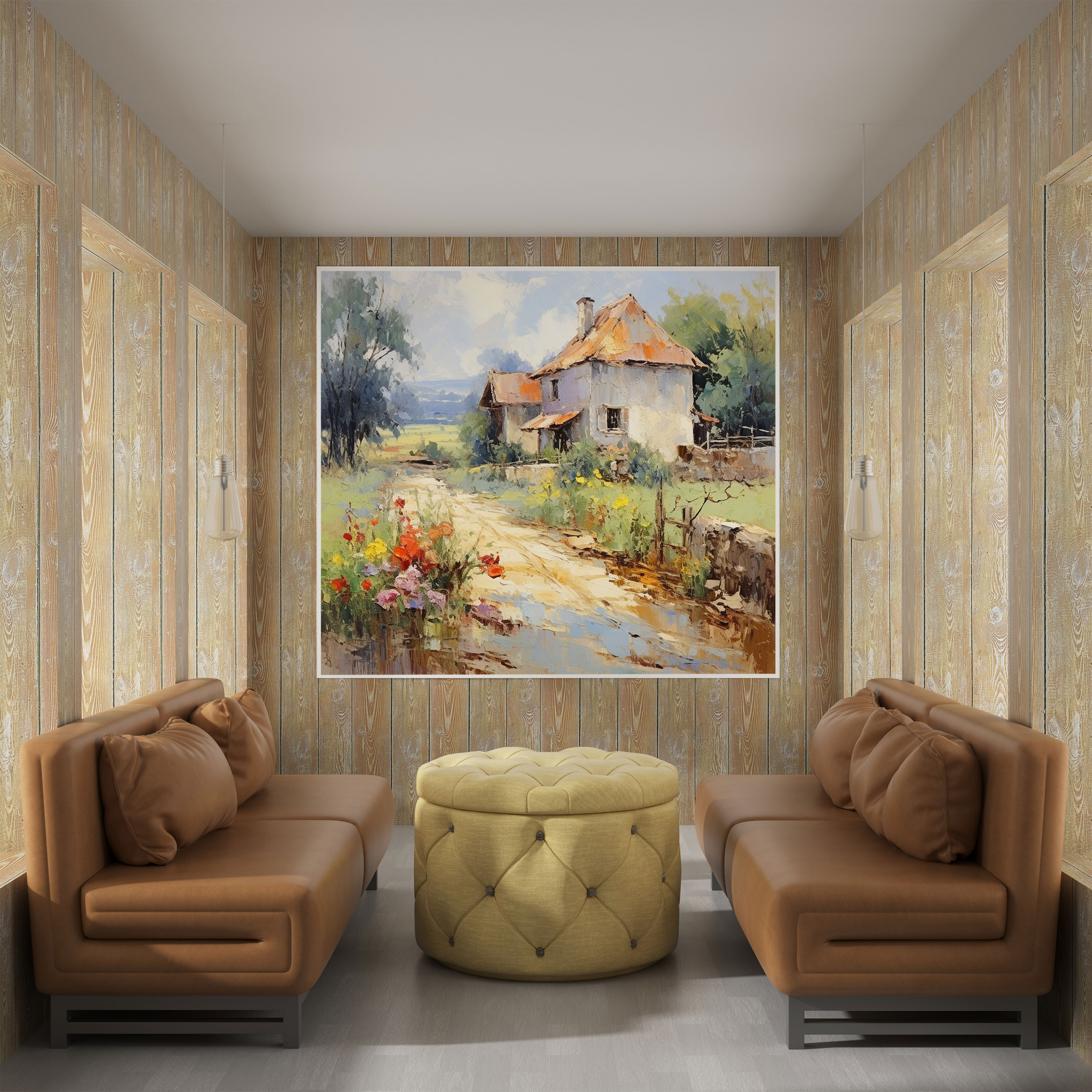 Romantic Village Canvas Print - Village, Village, Wall Decoration, Canvas Print
