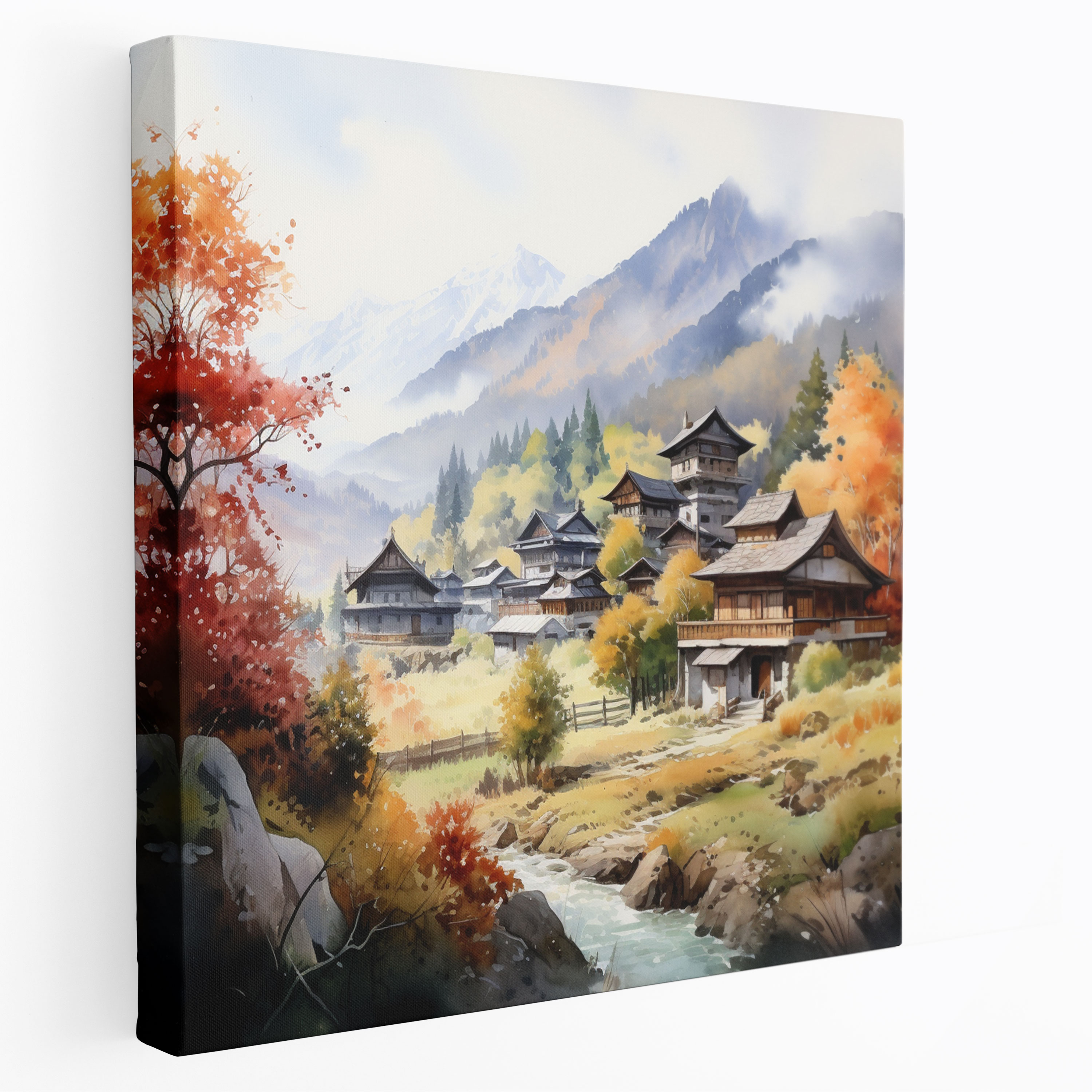 Serenity Village Canvas Print - Village, Canvas Wall Art, Canvas, Serenity Village