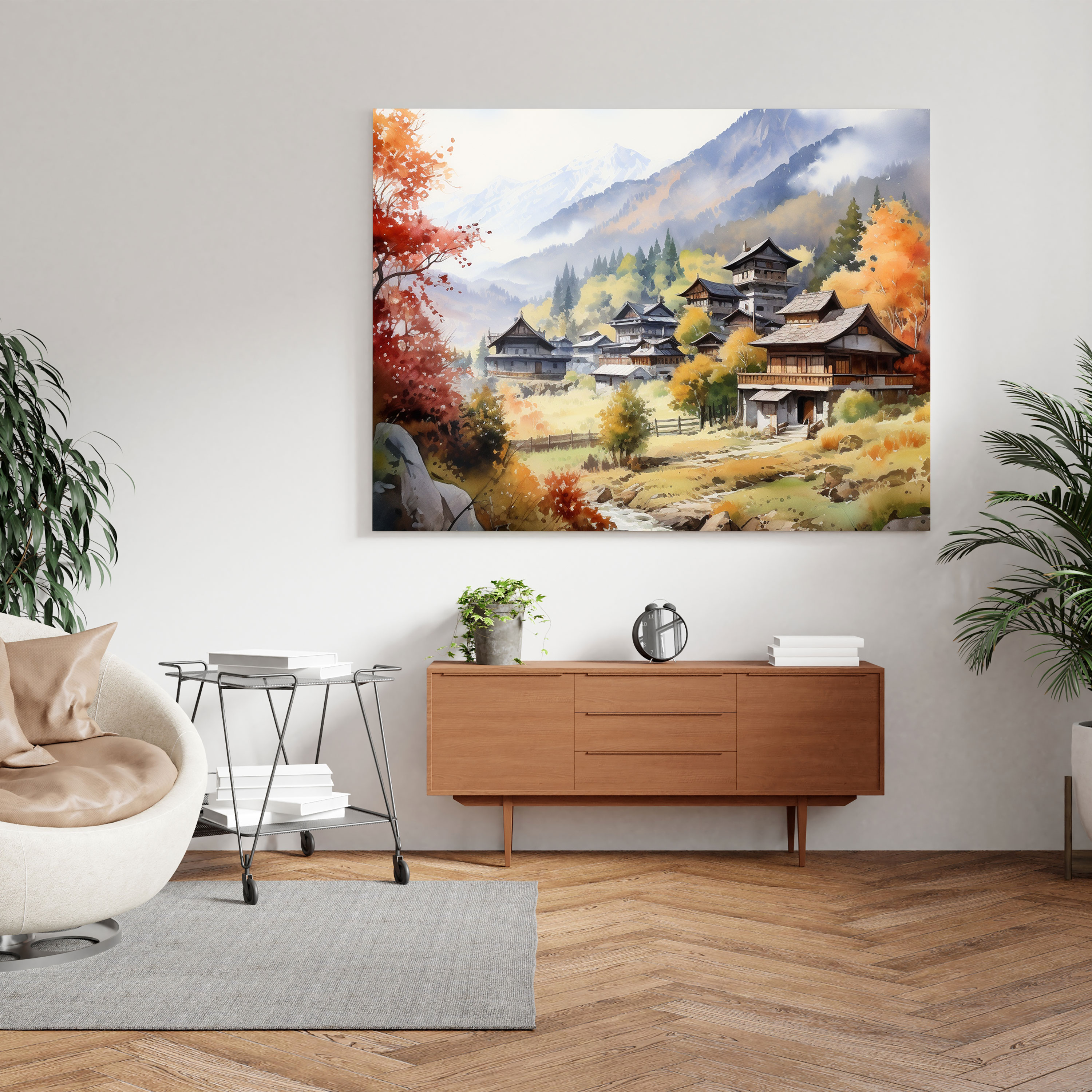 Serenity Village Canvas Print - Village, Canvas Wall Art, Canvas, Serenity Village