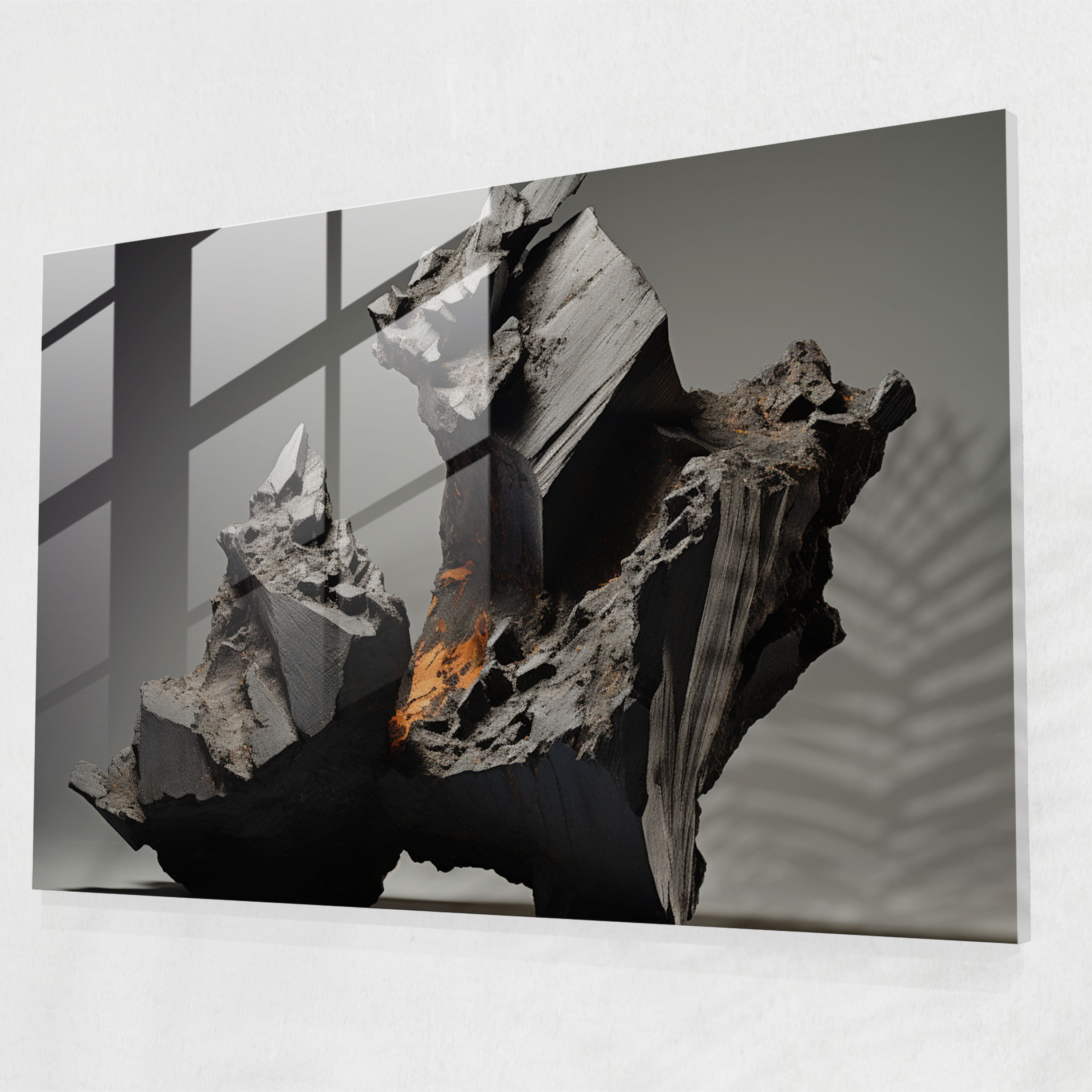 Volcano Glass Wall Art - Volcano, Glass Wall Art, Home Decoration, Glass Print