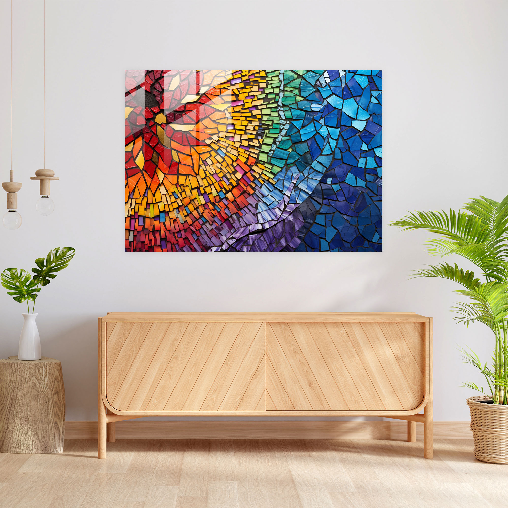 Volcano Glass Decoration - Volcano, Intricate Patterns, Volcano Glass Decoration, Wall Decoration