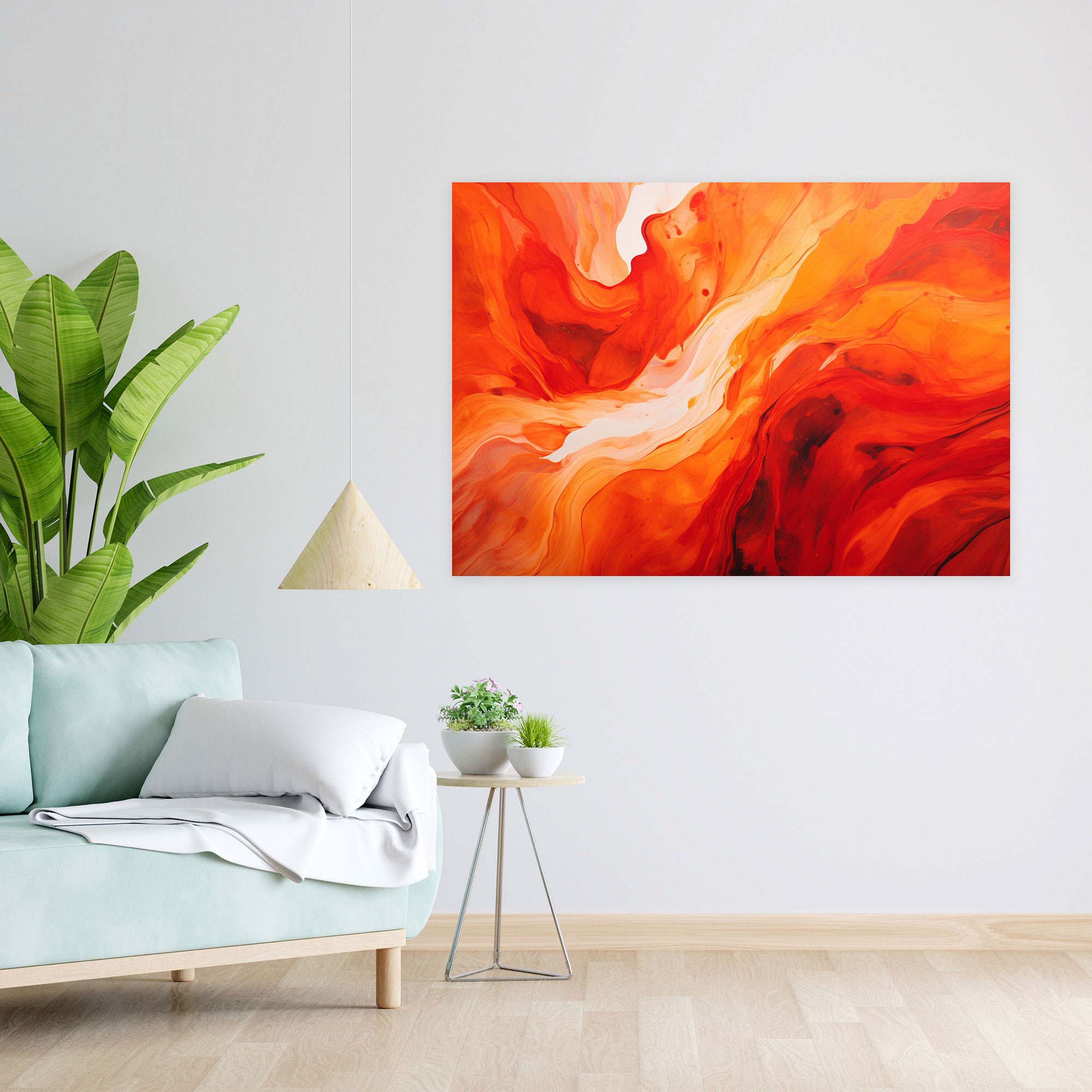 Volcano Canvas Print - Volcano, Abstract, Canvas Wall Art, Home Decoration