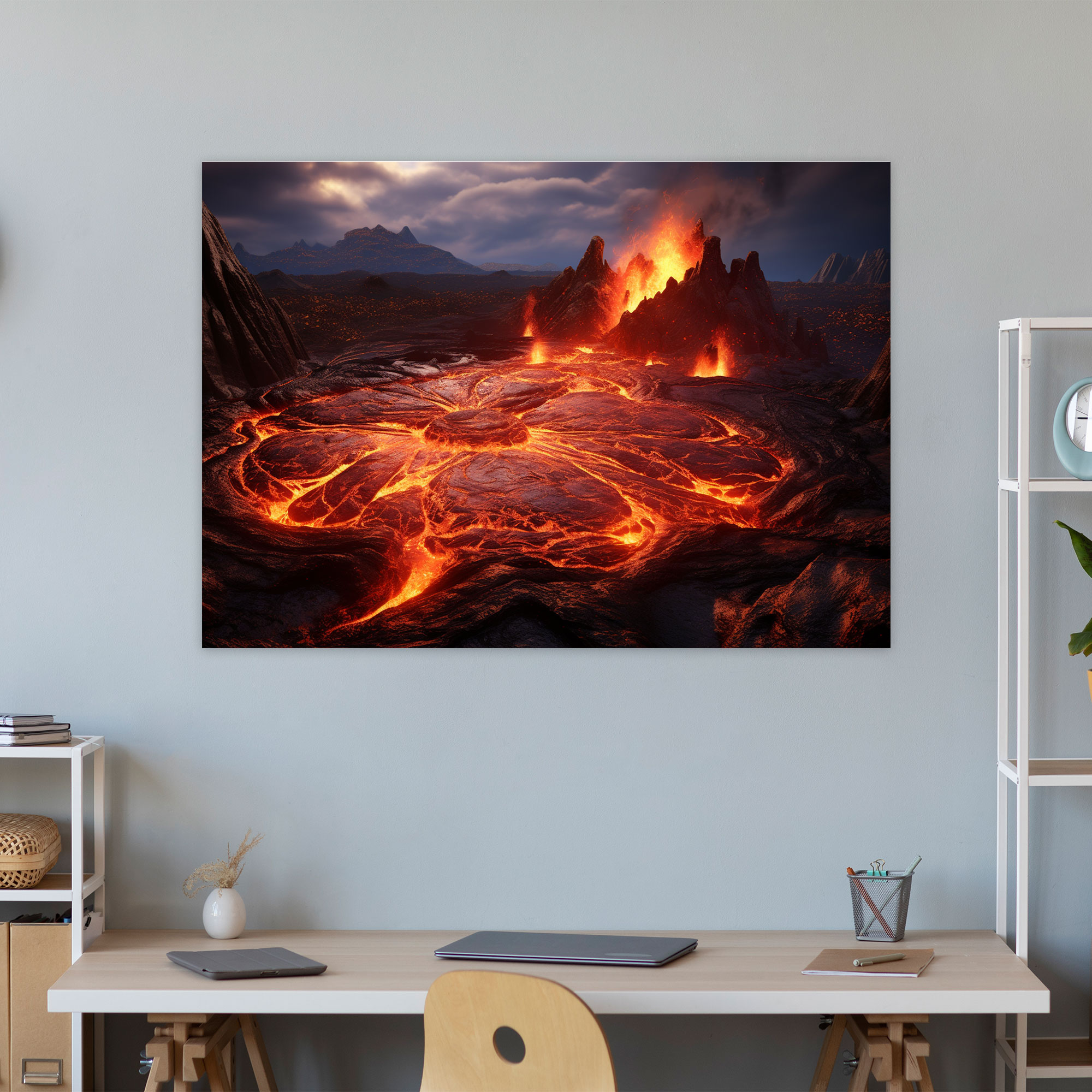 Volcano Canvas Print - Volcano, Canvas, Canvas Wall Art, Awe