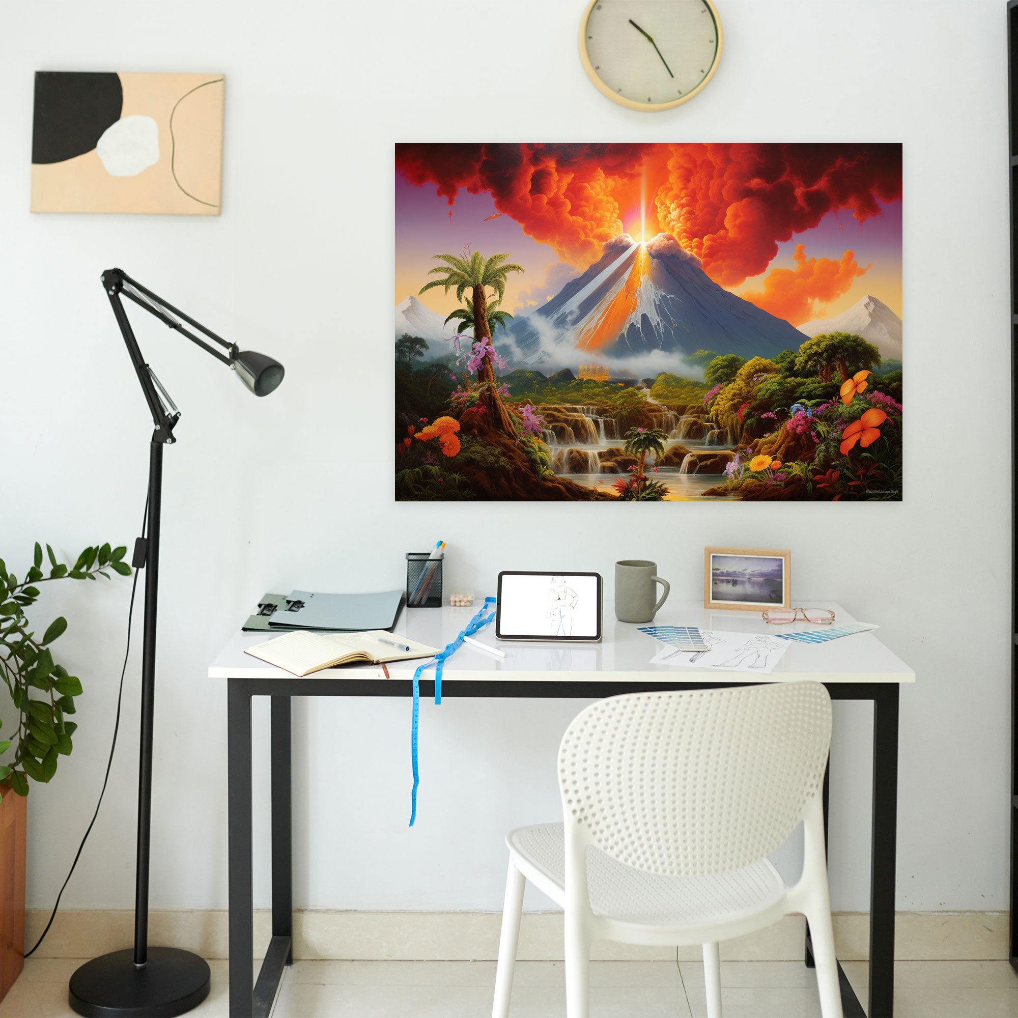 Volcano Canvas Print - Volcano, Canvas Wall Art, Canvas, Home Decoration