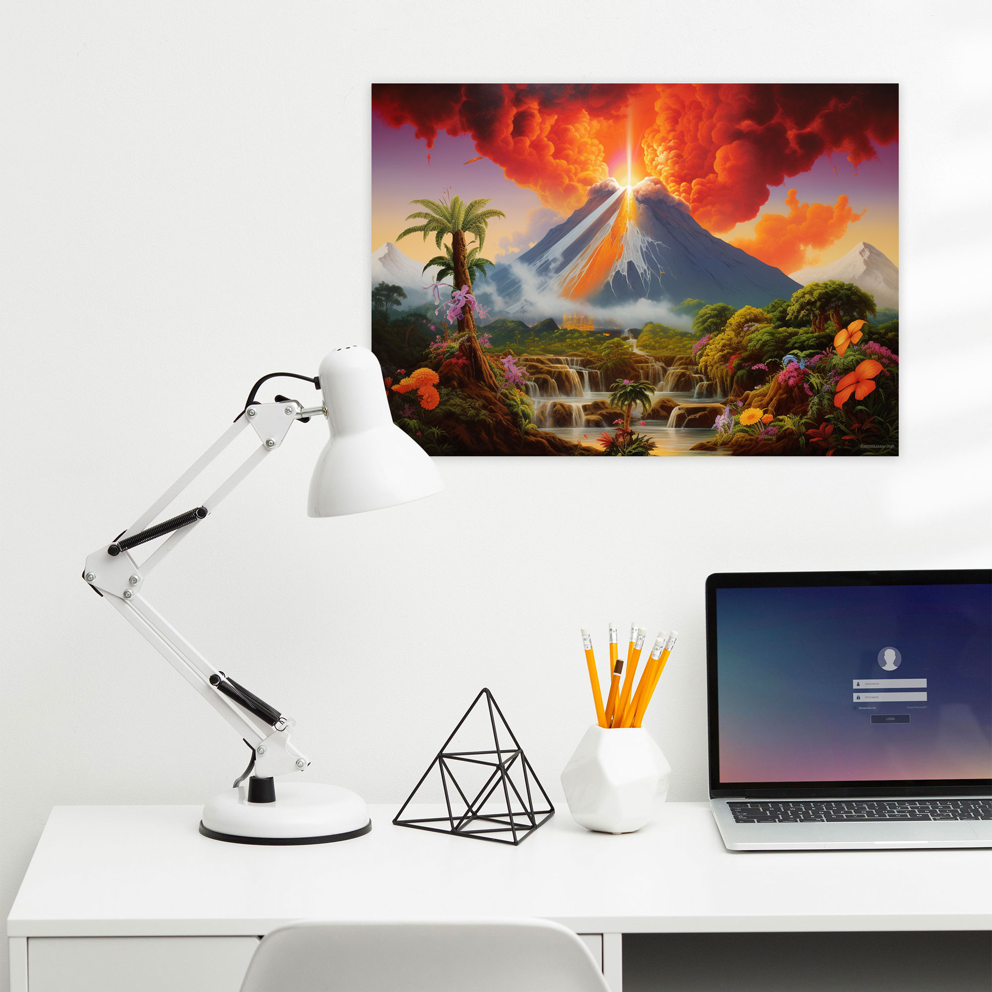Volcano Canvas Print - Volcano, Canvas Wall Art, Canvas, Home Decoration