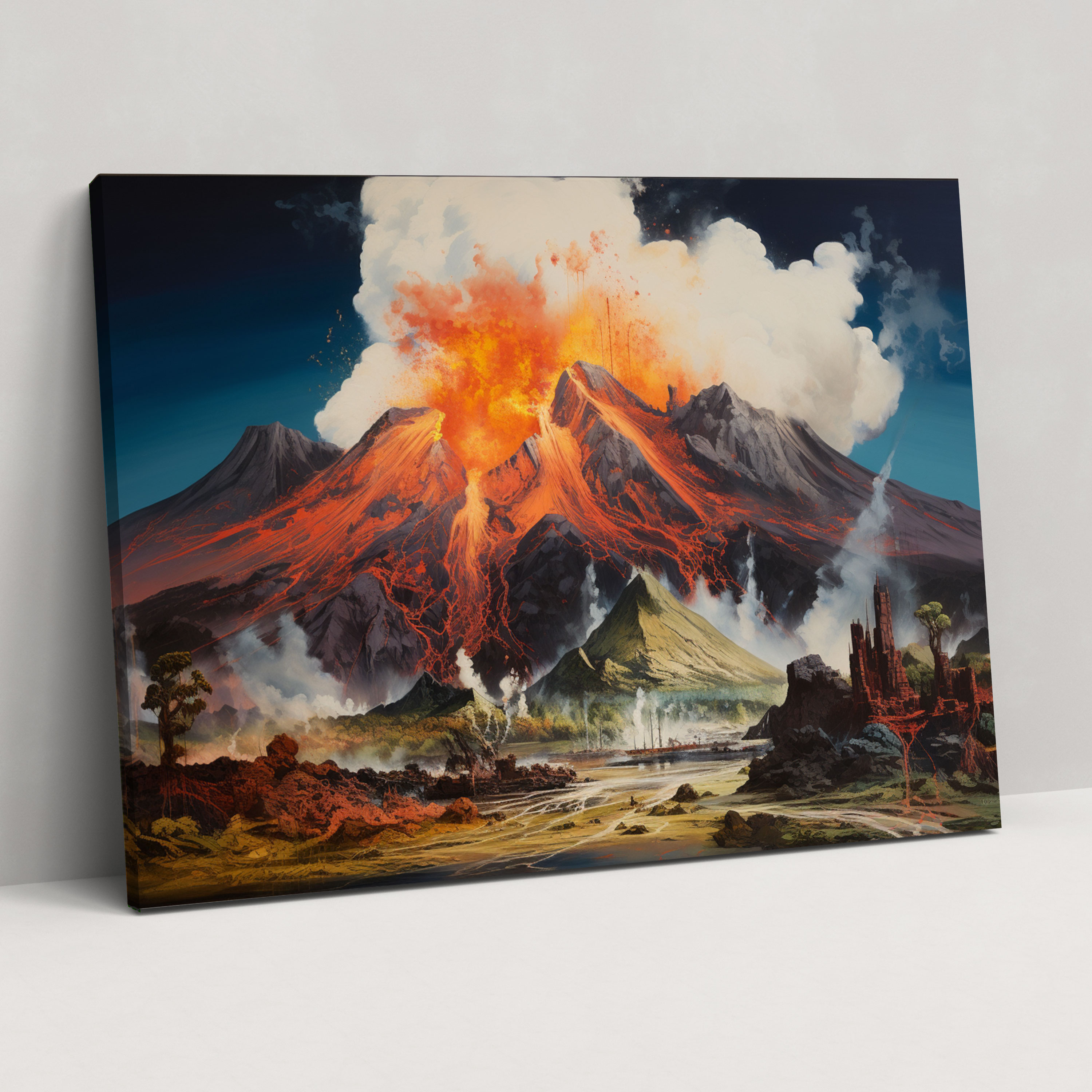 Volcano Canvas Print - Volcano, Canvas Print, Wall Art, Canvas