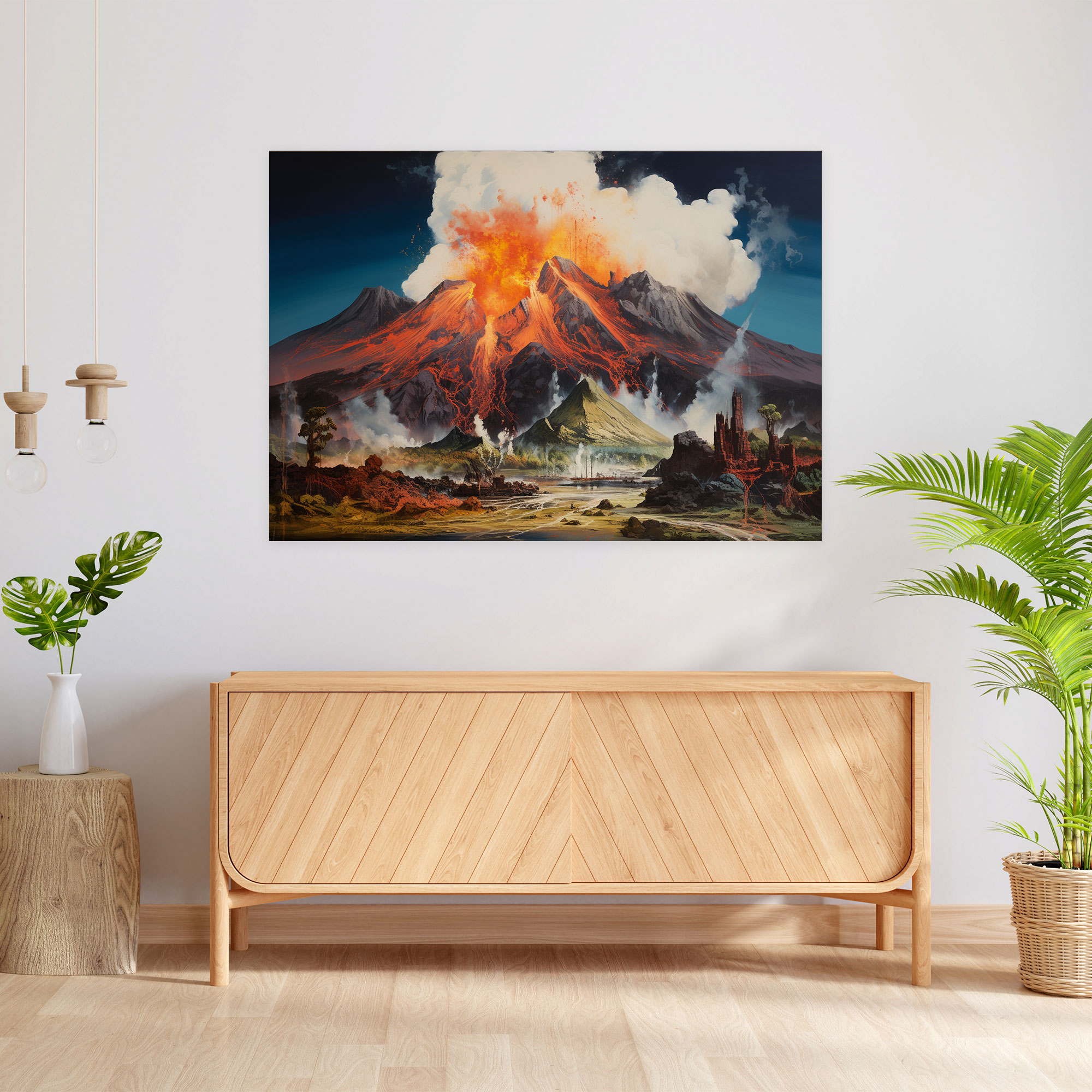 Volcano Canvas Print - Volcano, Canvas Print, Wall Art, Canvas