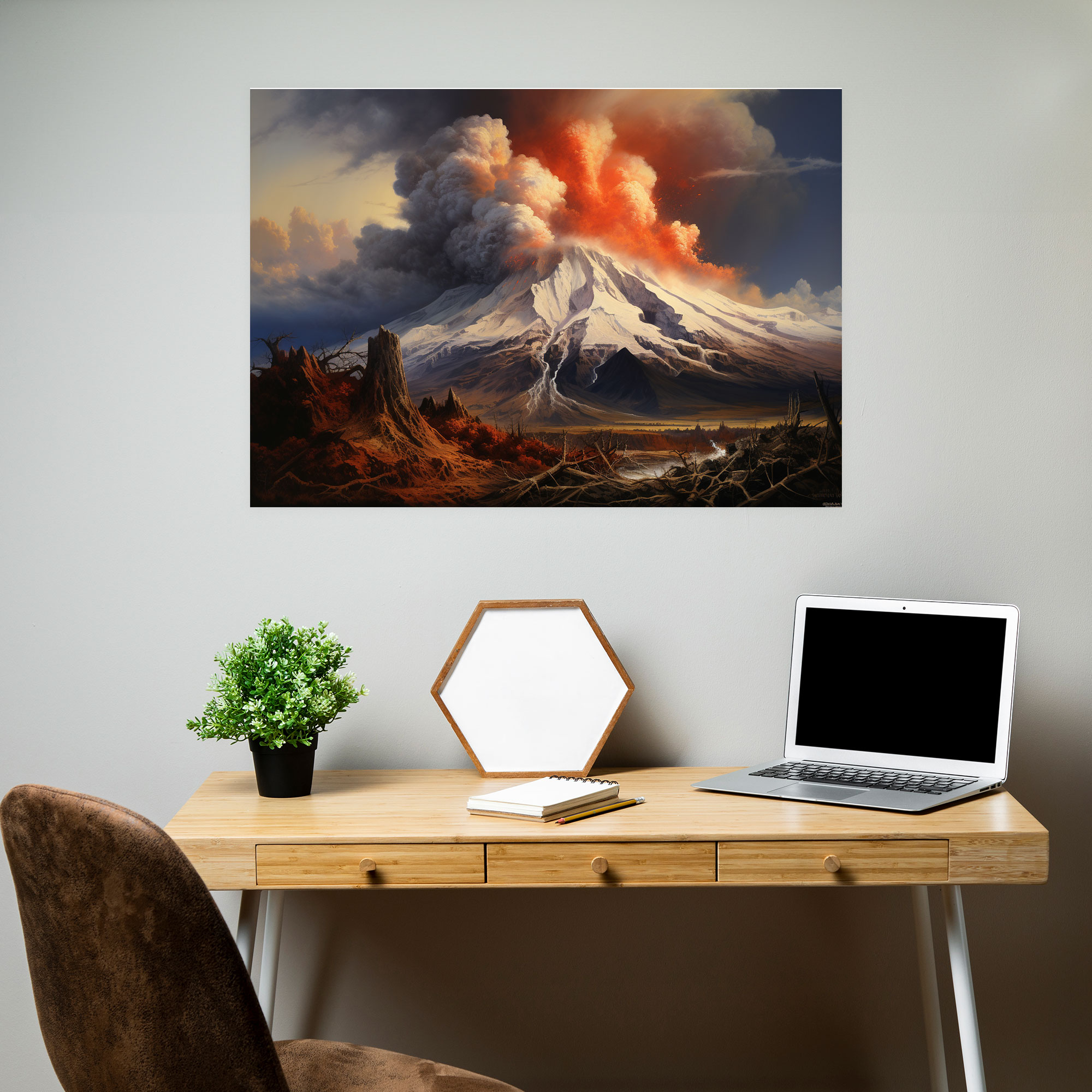 Volcano Canvas Print - Volcano, Canvas Wall Art, Volcano, Wall Decoration