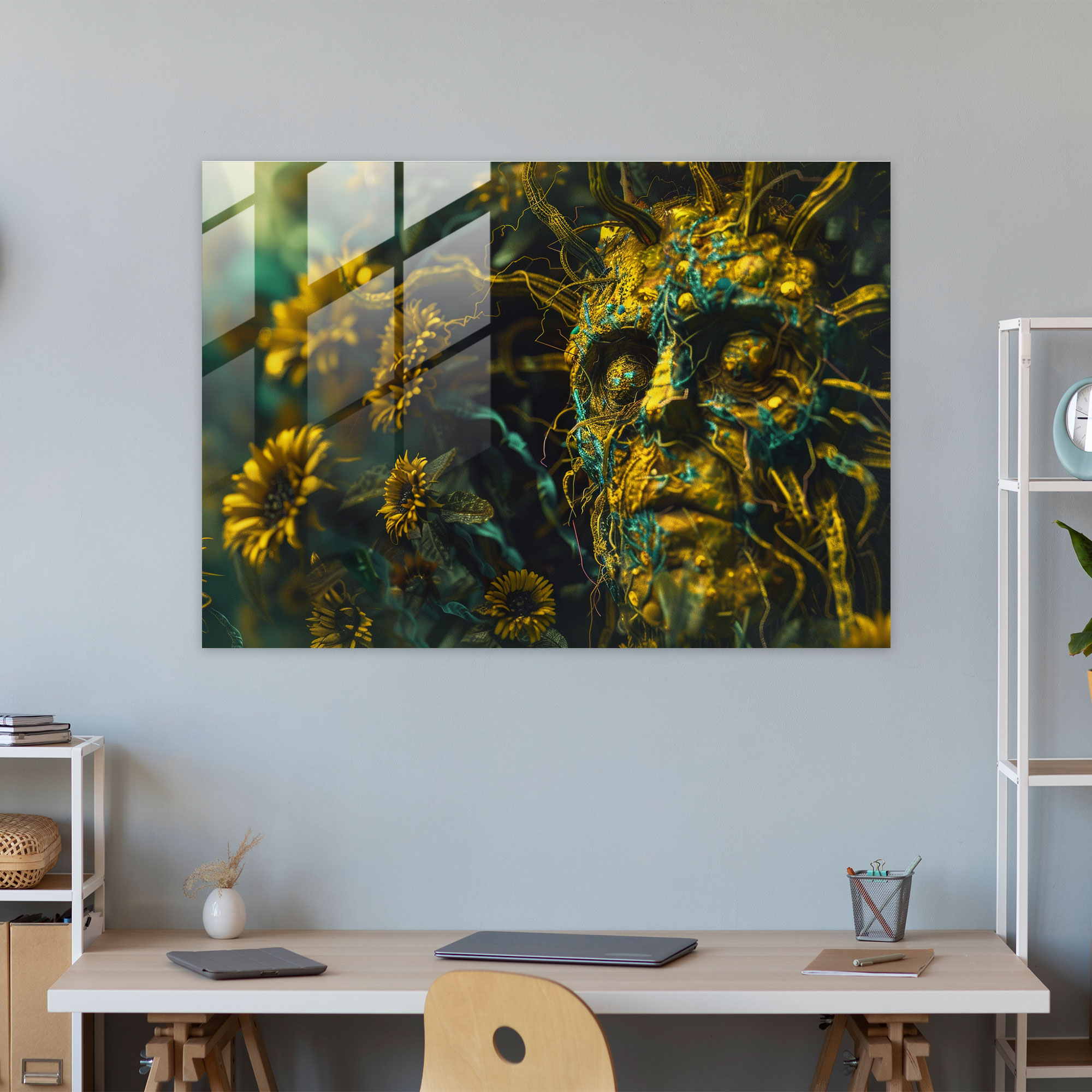 Vincent Van Gogh Glass Wall Art - Sunflowers - Vincent Van Gogh, Sunflowers, Glass Art, Glass Print