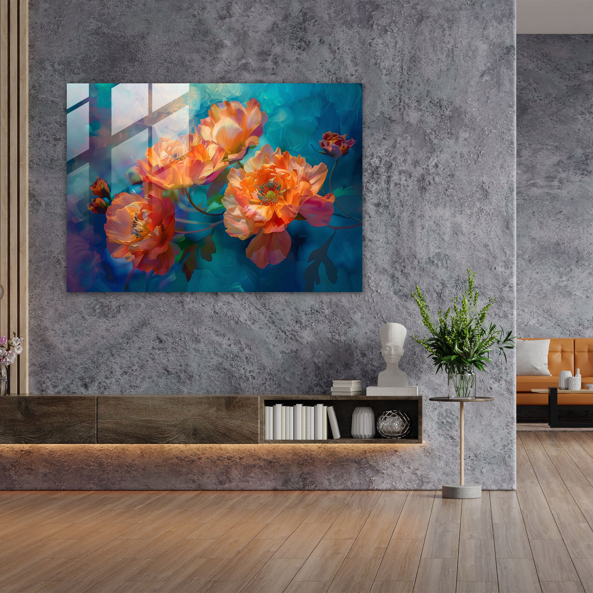 Vincent Van Gogh Glass Print - Blossoms - Vincent Van Gogh, Home Decoration, Blossoms, Modern Art
