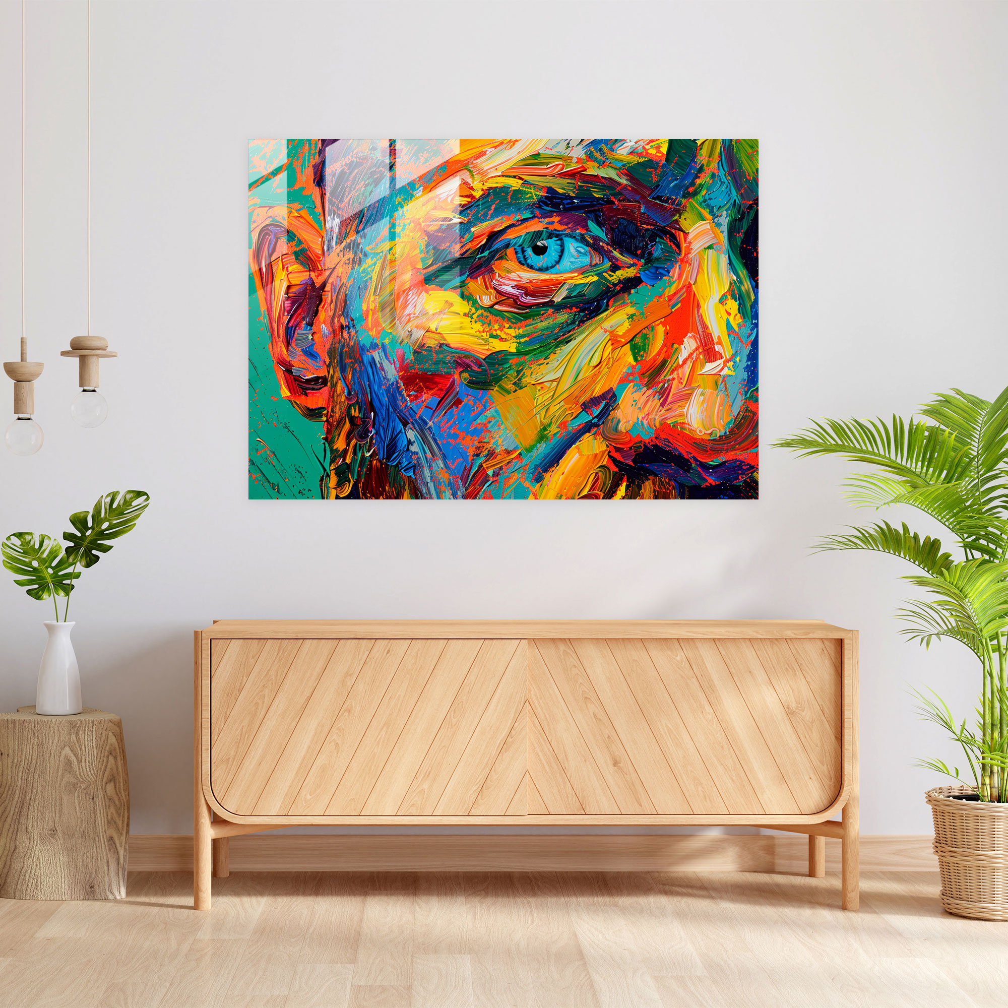 Vincent Van Gogh Glass Wall Art - Vibrant Self-Portrait - Vincent Van Gogh, Wall Decoration, Home Decoration, Glass Print