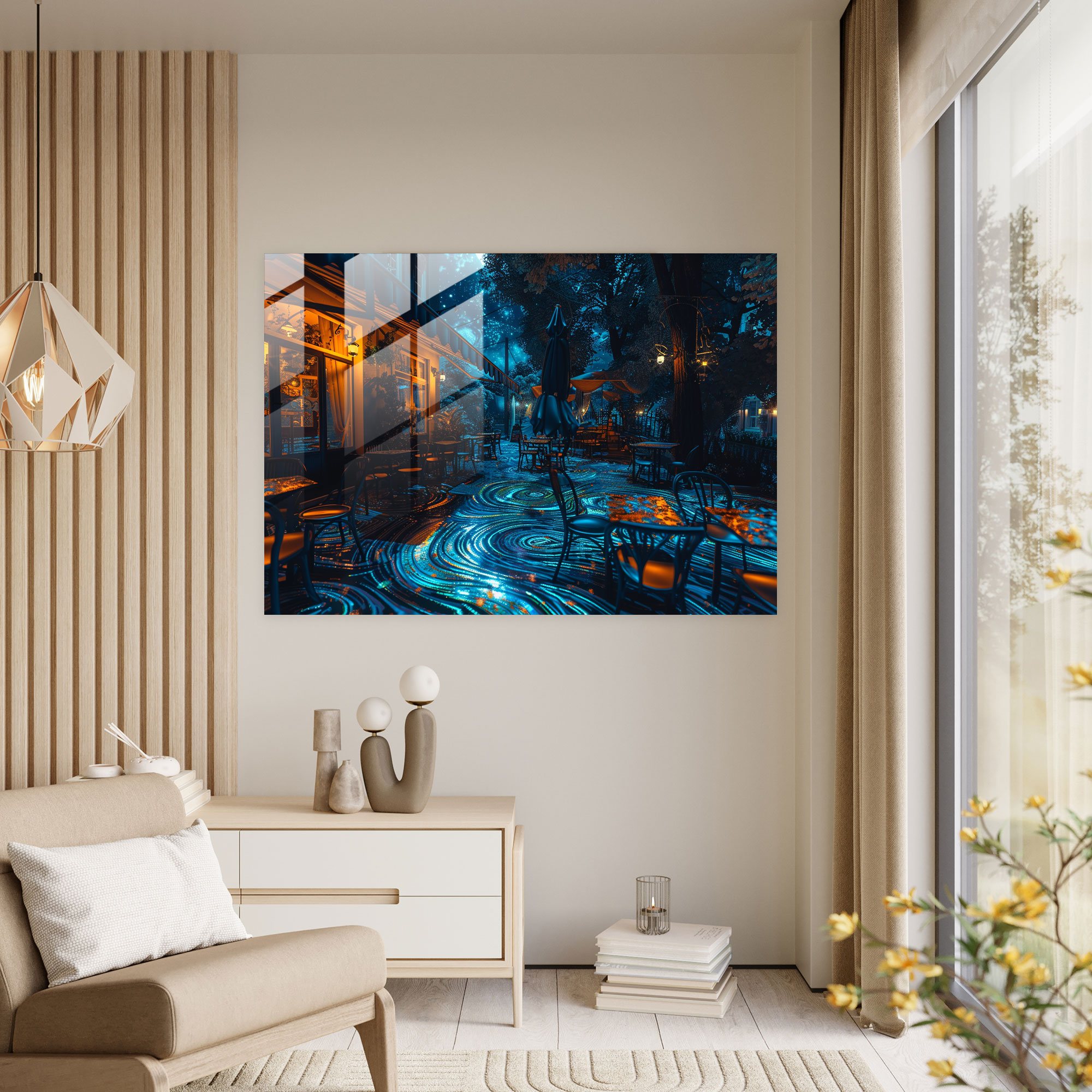 Vincent Van Gogh Home Decoration - Cafe Terrace Swirls - Vincent Van Gogh, Home Decoration, Modern Art, Vincent Van Gogh