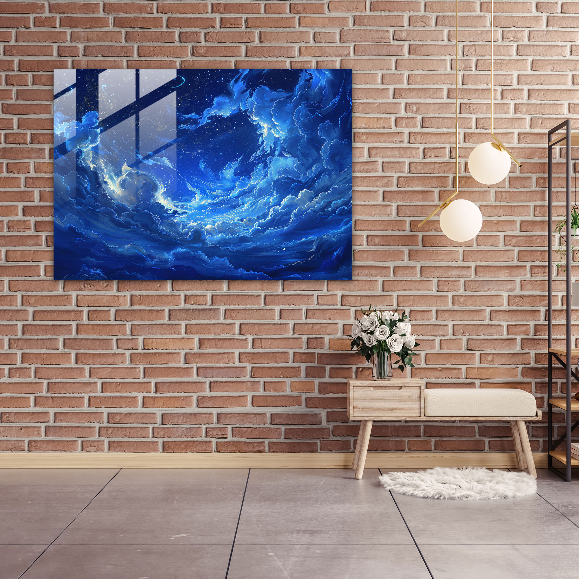 Vincent Van Gogh Glass Wall Art - Starry Night Sky Glass Print - Vincent Van Gogh, Wall Decoration, Glass Wall Art, Vincent Van Gogh
