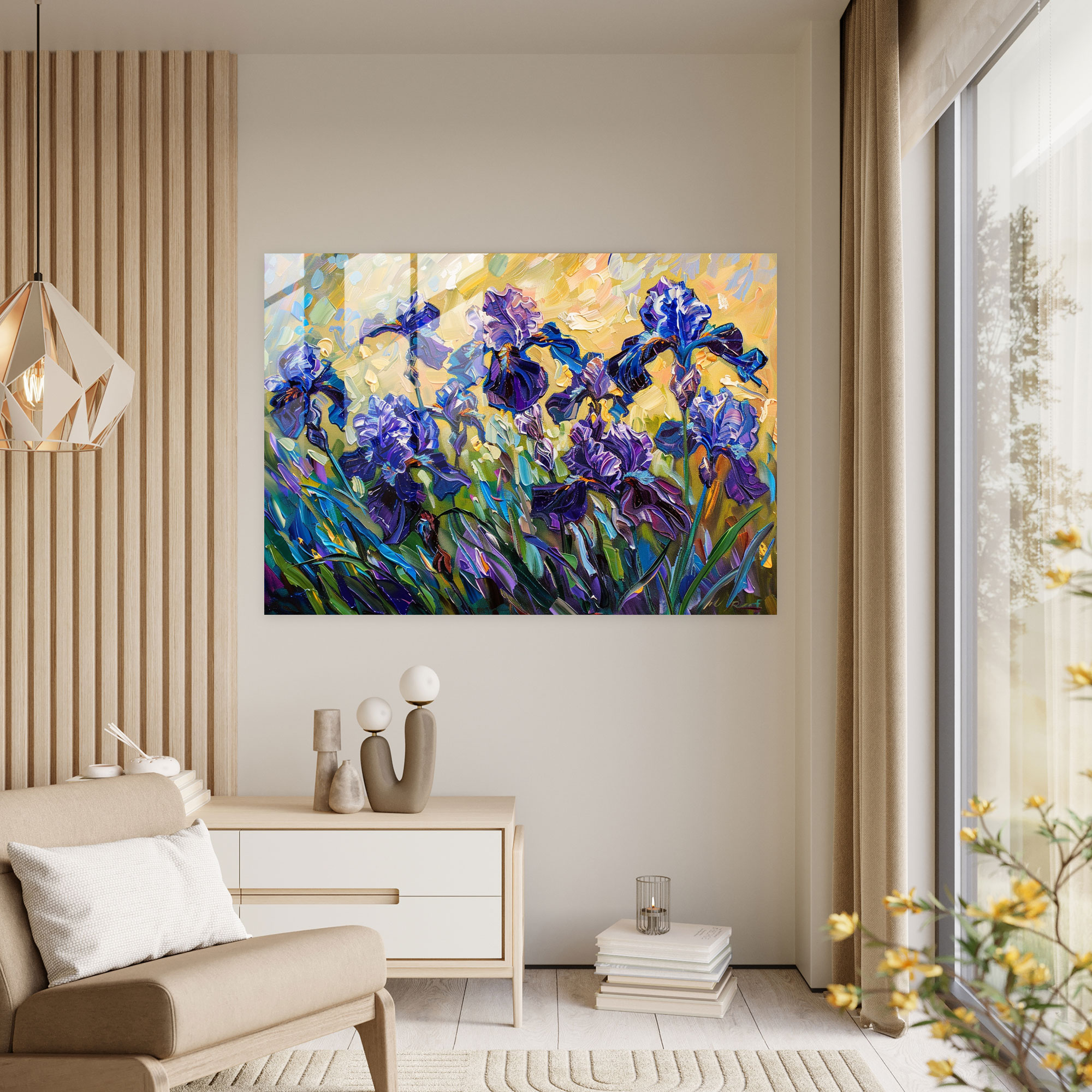 Vincent Van Gogh Glass Wall Art - Irises Glass Print - Vincent Van Gogh, Home Decoration, Glass Print, Vincent Van Gogh