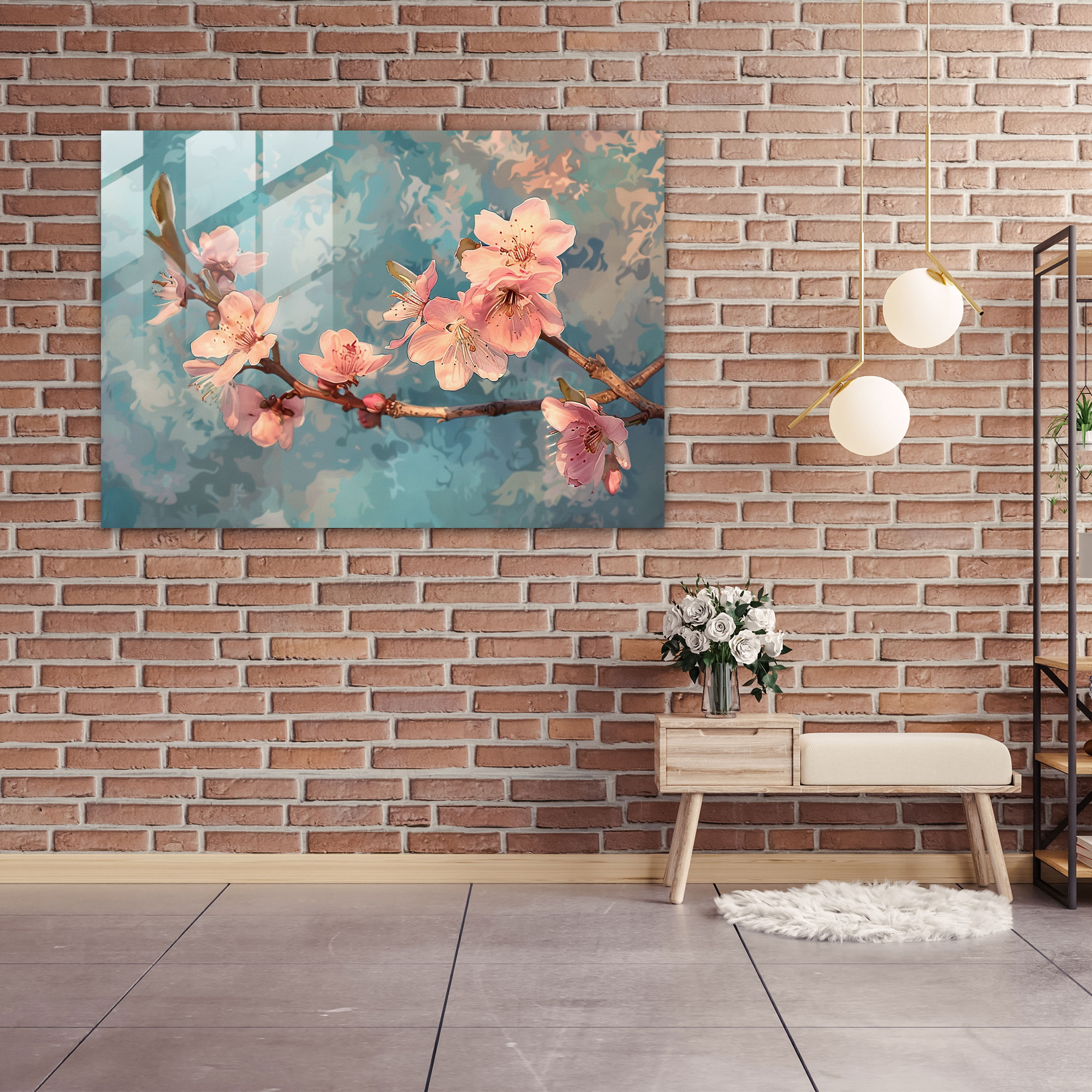 Vincent Van Gogh Glass Print - Almond Blossoms - Vincent Van Gogh, Wall Decoration, Glass Art, Home Decoration