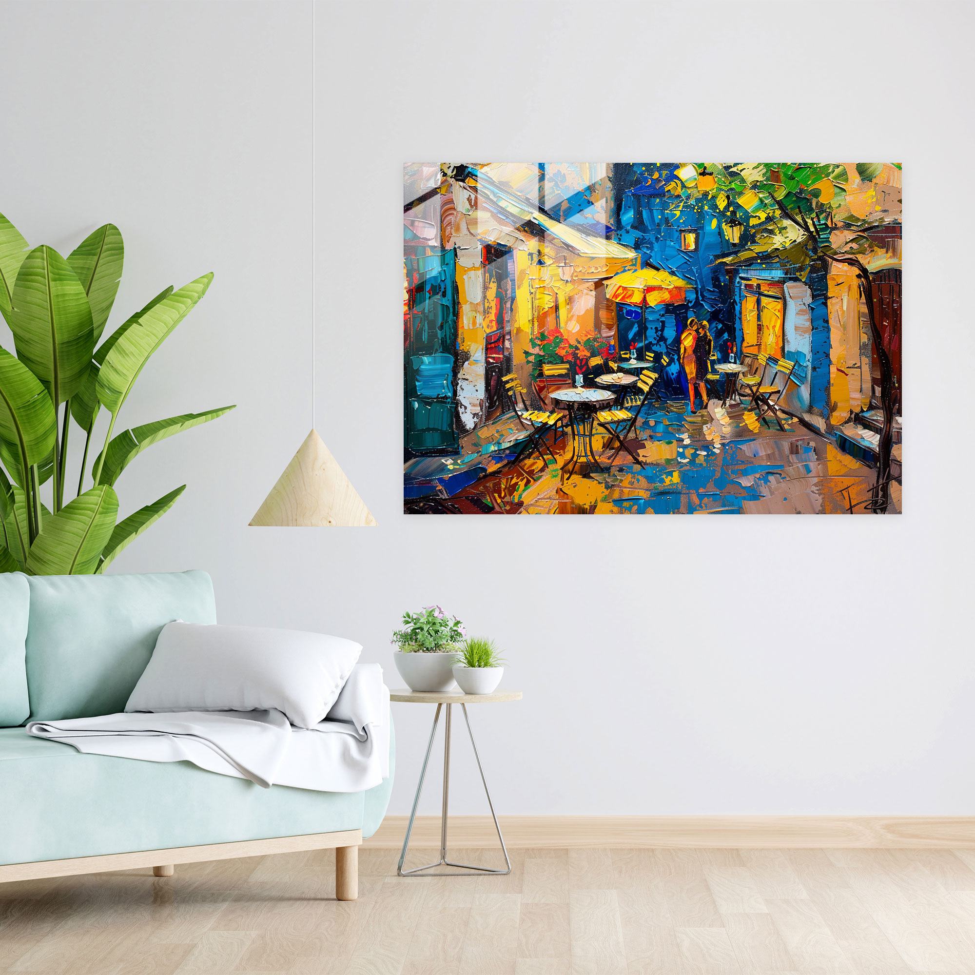 Vincent Van Gogh Glass Wall Art – Lively Cafes - Vincent Van Gogh, Vincent Van Gogh, Cafe Scenes, Modern Art