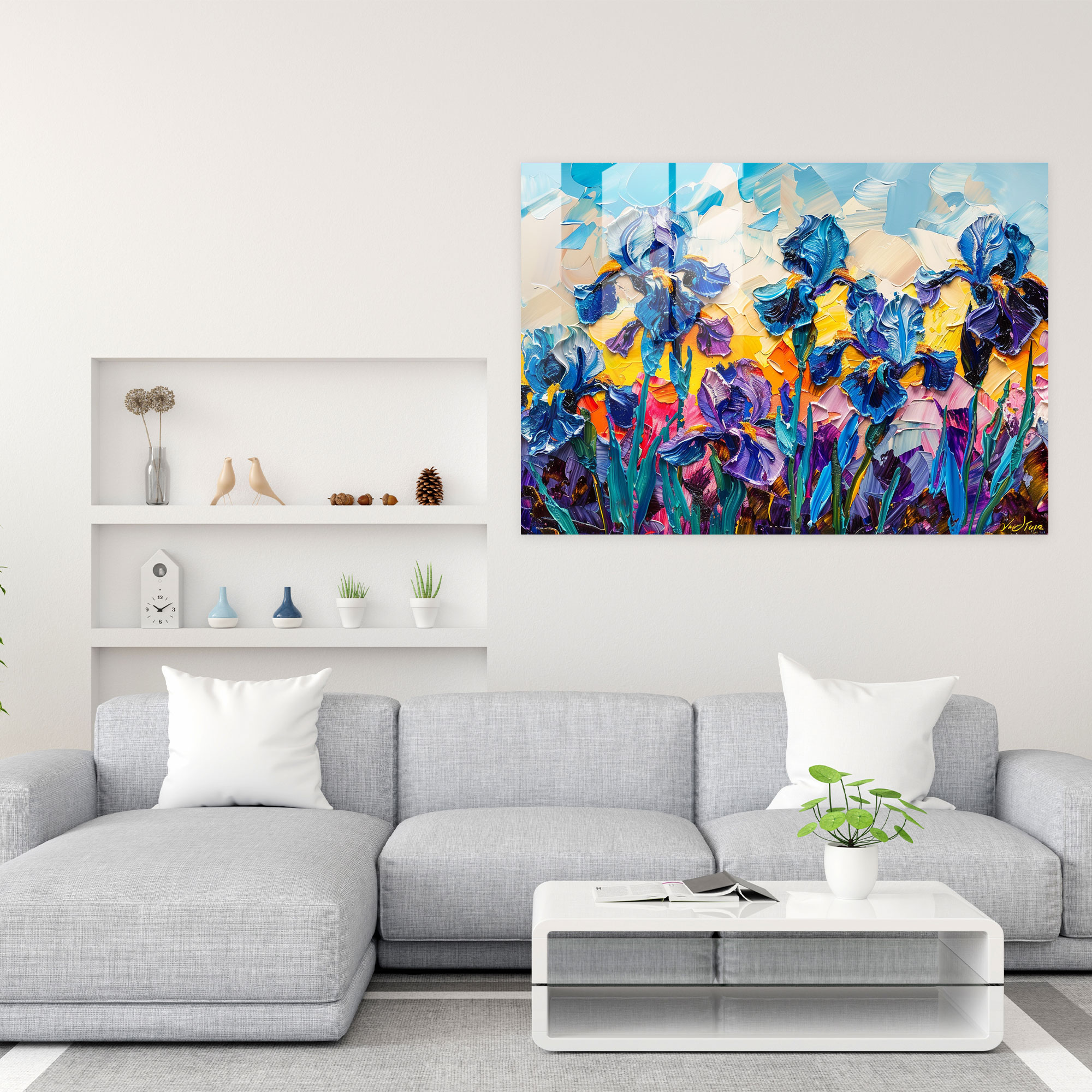 Vincent Van Gogh Glass Print – Bold Irises - Vincent Van Gogh, Glass Print, Vincent Van Gogh, Glass Art