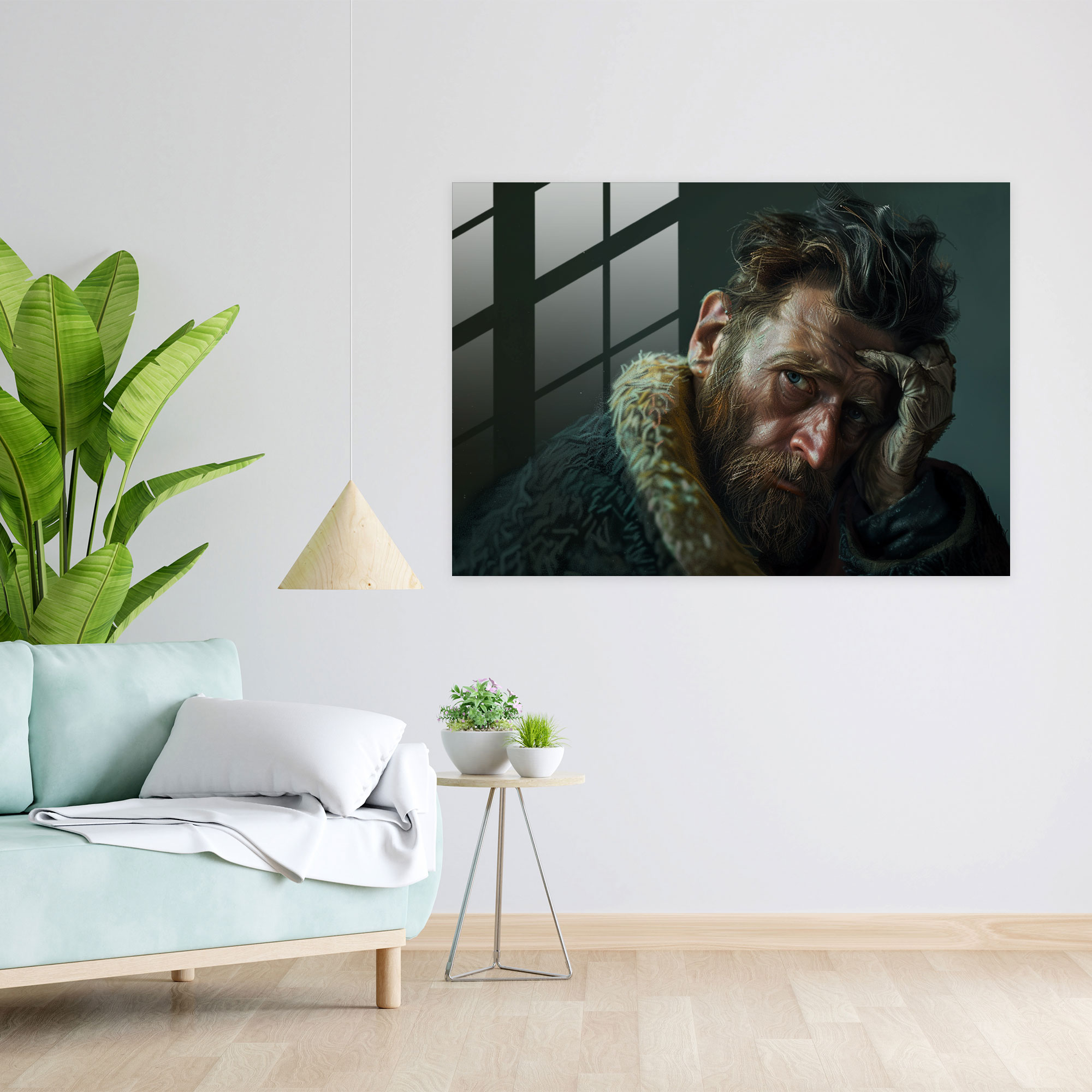 Vincent Van Gogh Glass Art - Self-Portrait With Bandaged Ear - Vincent Van Gogh, Modern Art, Glass Print, Vincent Van Gogh