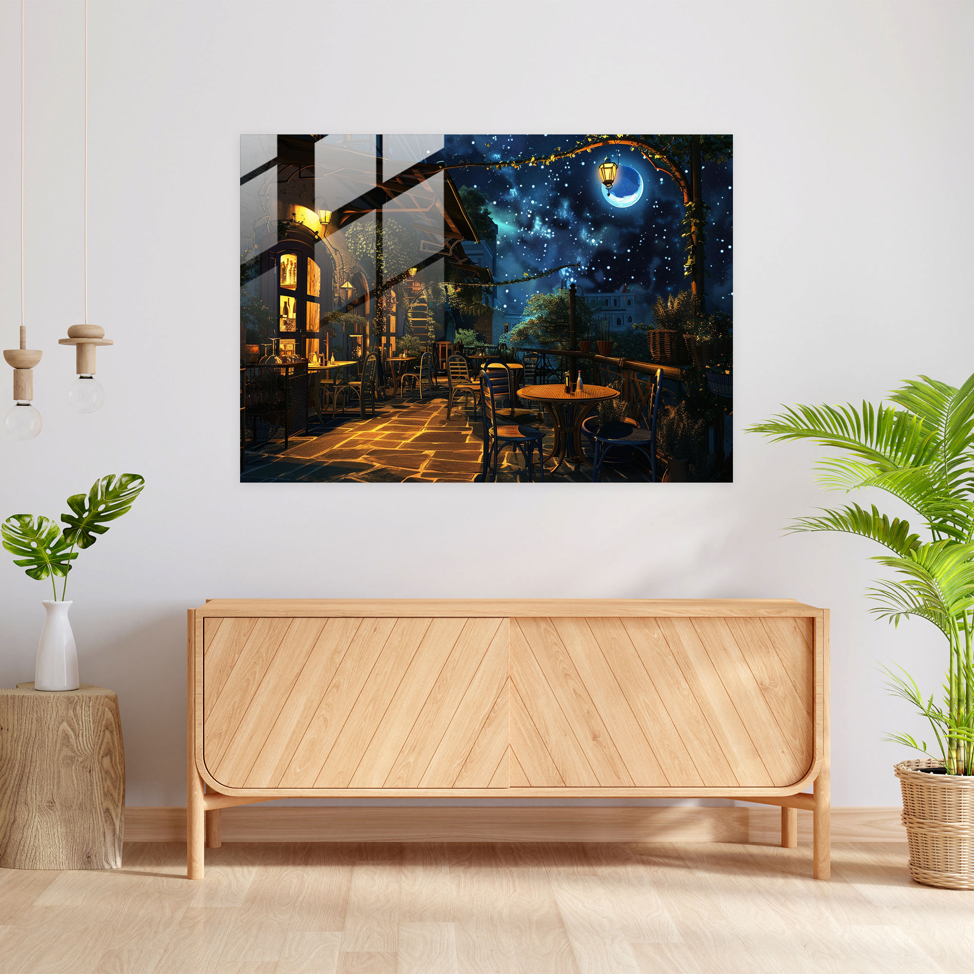 Vincent Van Gogh Wall Decoration - Cafe Terrace At Night - Vincent Van Gogh, Modern Art, Wall Decoration, Glass Art