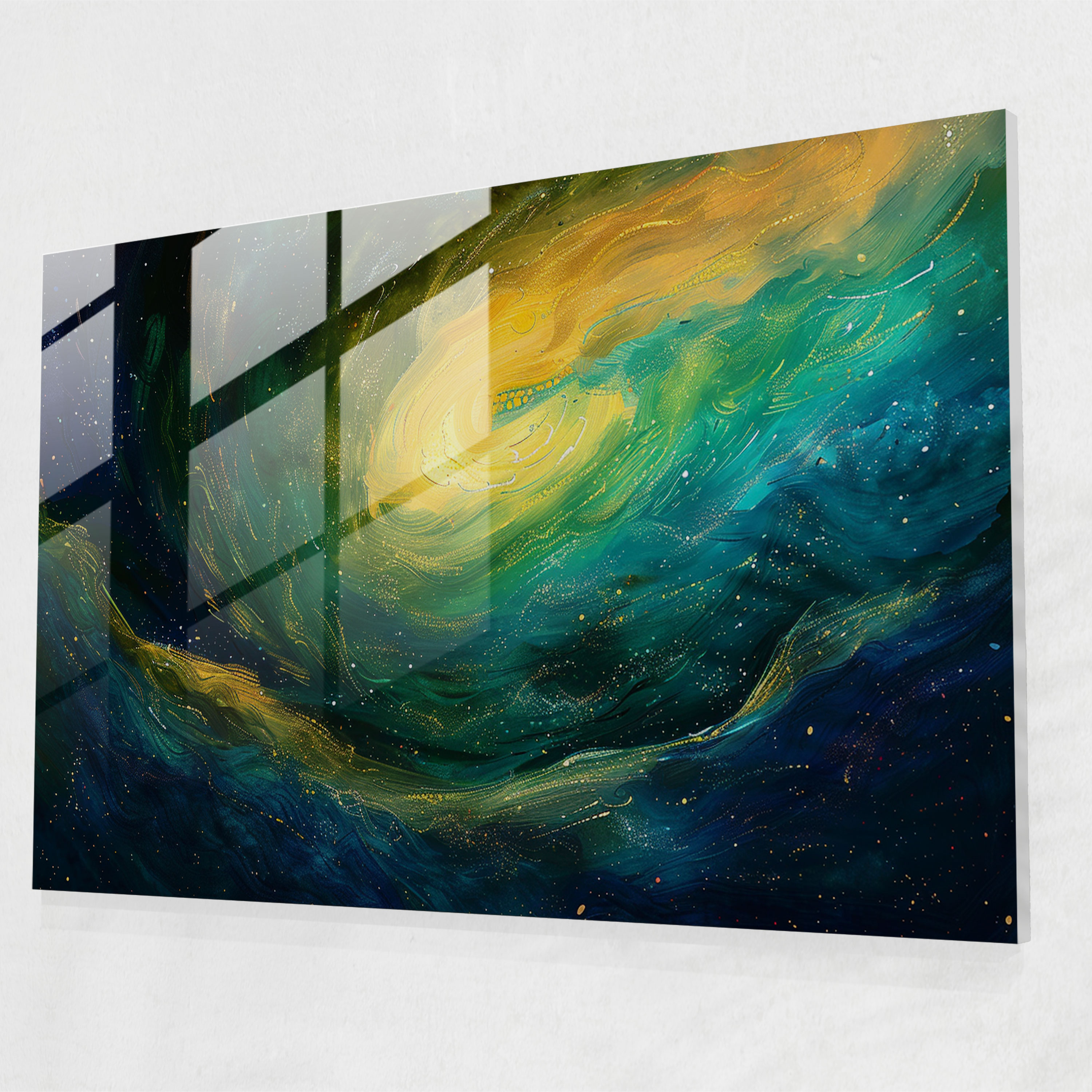 Vincent Van Gogh Glass Print - Starry Night Sky - Vincent Van Gogh, Wall Decoration, Modern Art, Vincent Van Gogh
