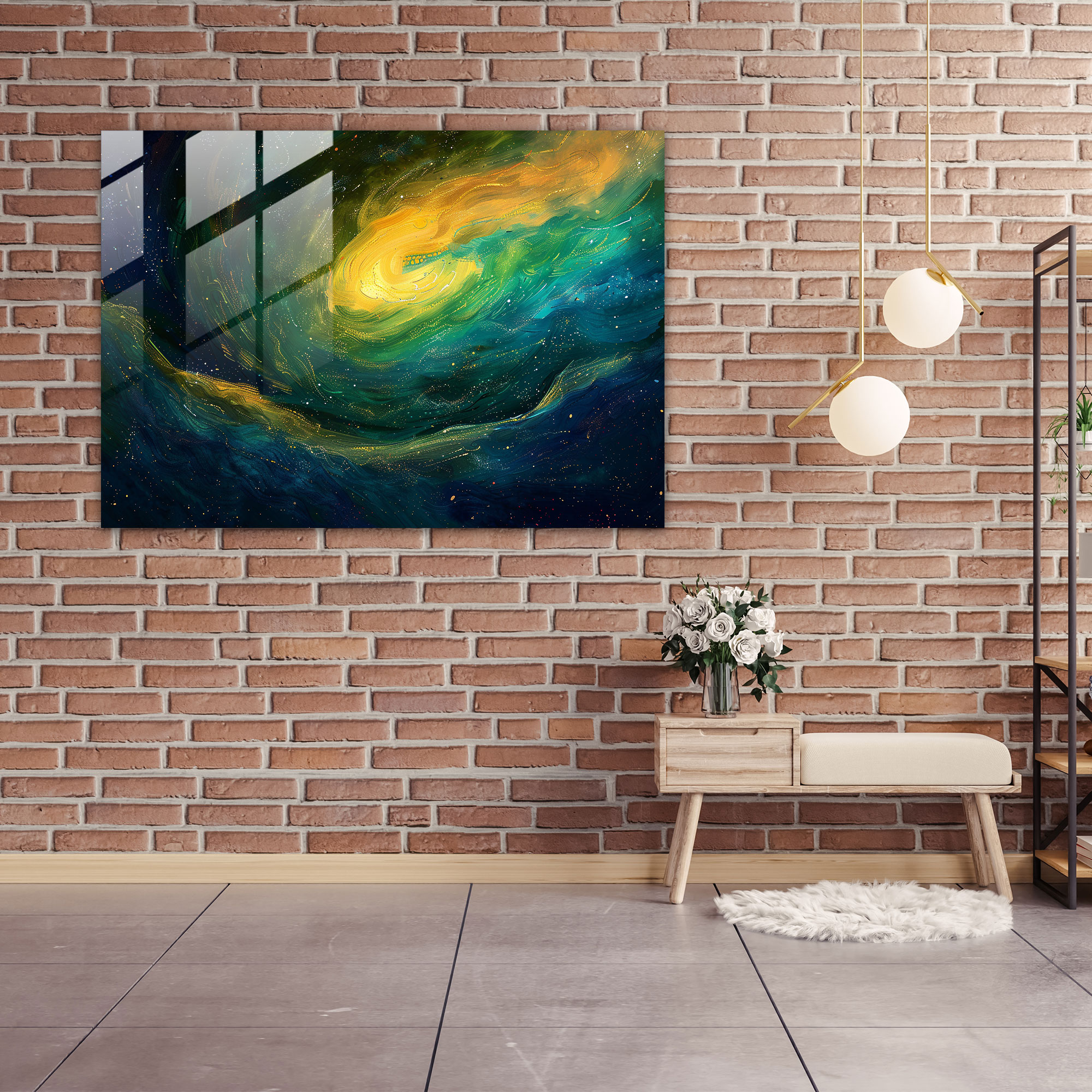 Vincent Van Gogh Glass Print - Starry Night Sky - Vincent Van Gogh, Wall Decoration, Modern Art, Vincent Van Gogh
