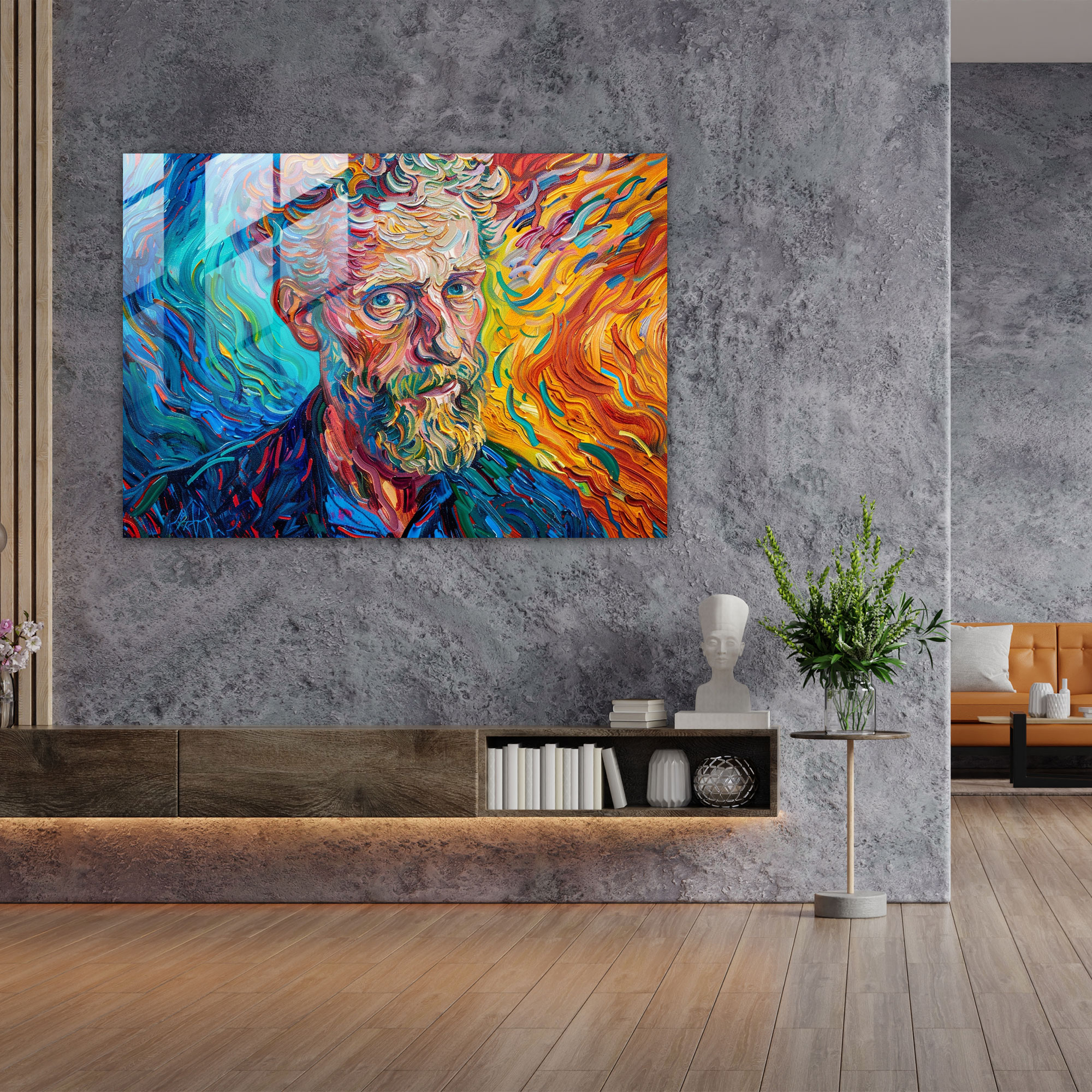 Vincent Van Gogh Glass Print - Portrait Of Dr. Gachet - Vincent Van Gogh, Glass Print, Modern Art, Wall Decoration