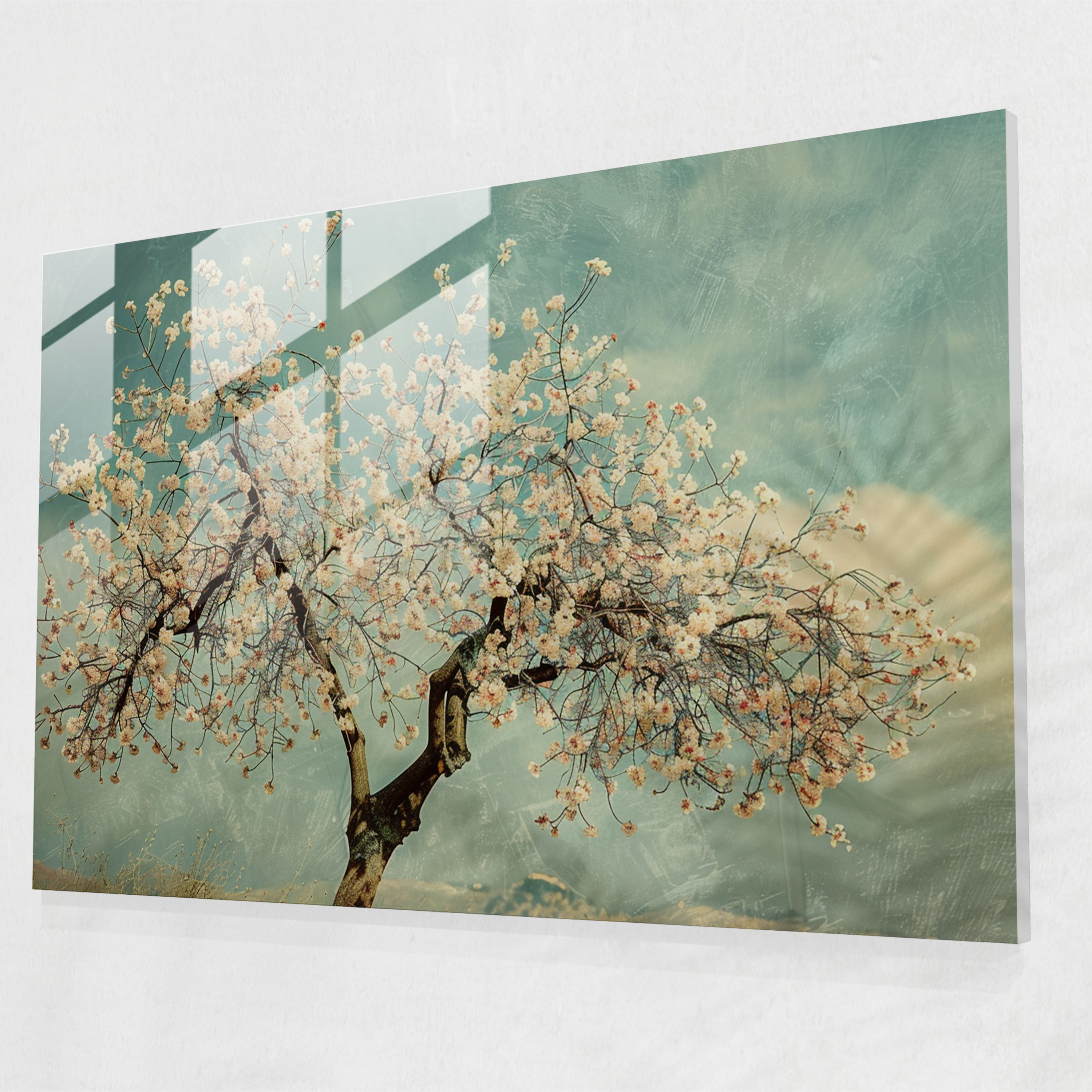 Vincent Van Gogh Glass Art - Delicate Almond Blossoms - Vincent Van Gogh, Glass Art, Modern Art, Vincent Van Gogh