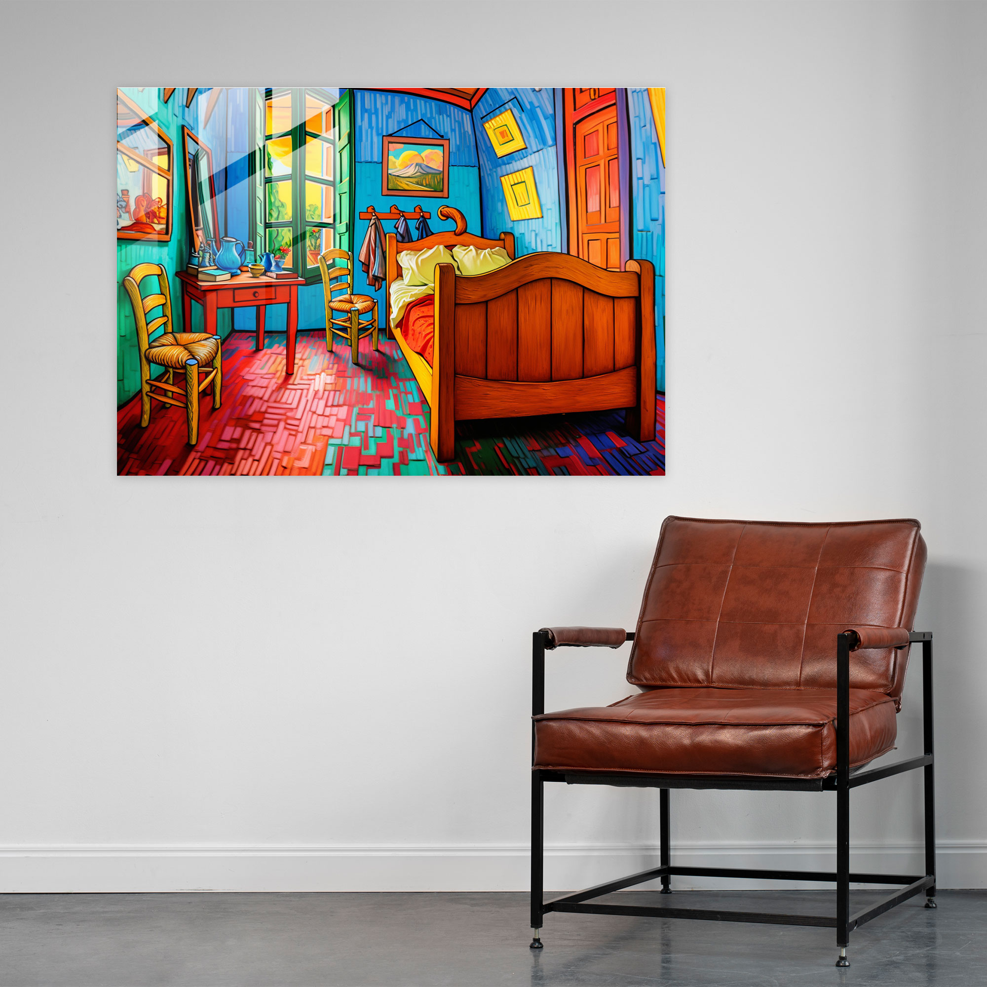 Vincent Van Gogh Glass Art - Vibrant Bedroom In Arles - Vincent Van Gogh, Glass Art, Home Decoration, Vincent Van Gogh