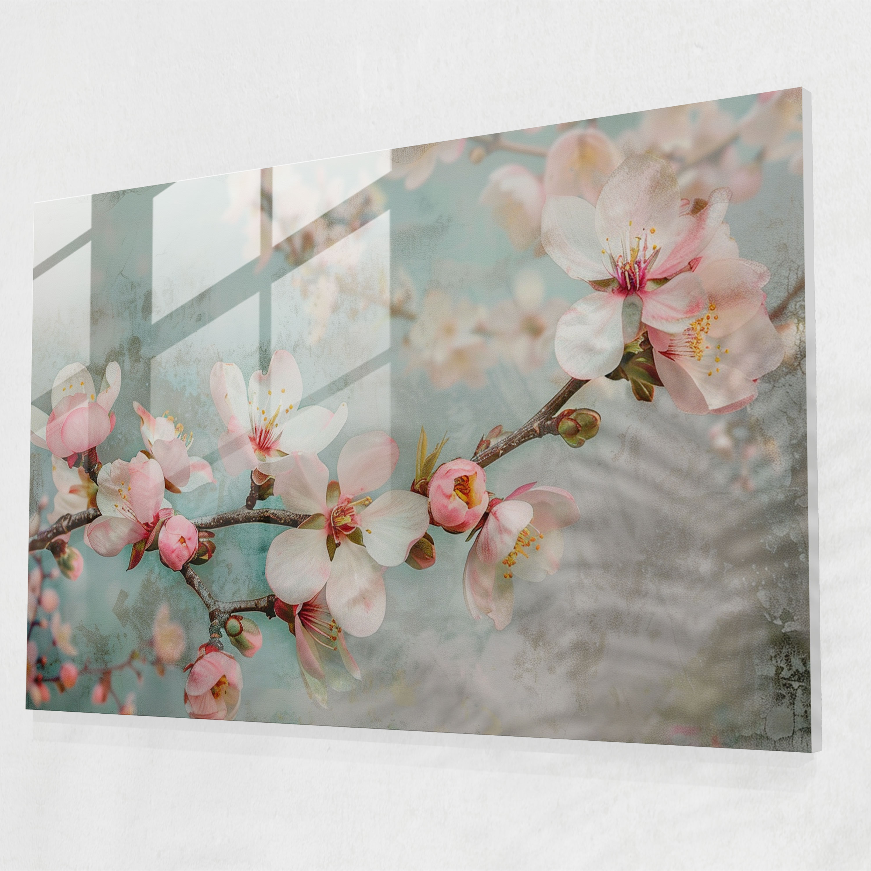 Vincent Van Gogh Almond Blossoms Glass Wall Art - Vincent Van Gogh, Wall Decoration, Glass Wall Art, Home Decoration