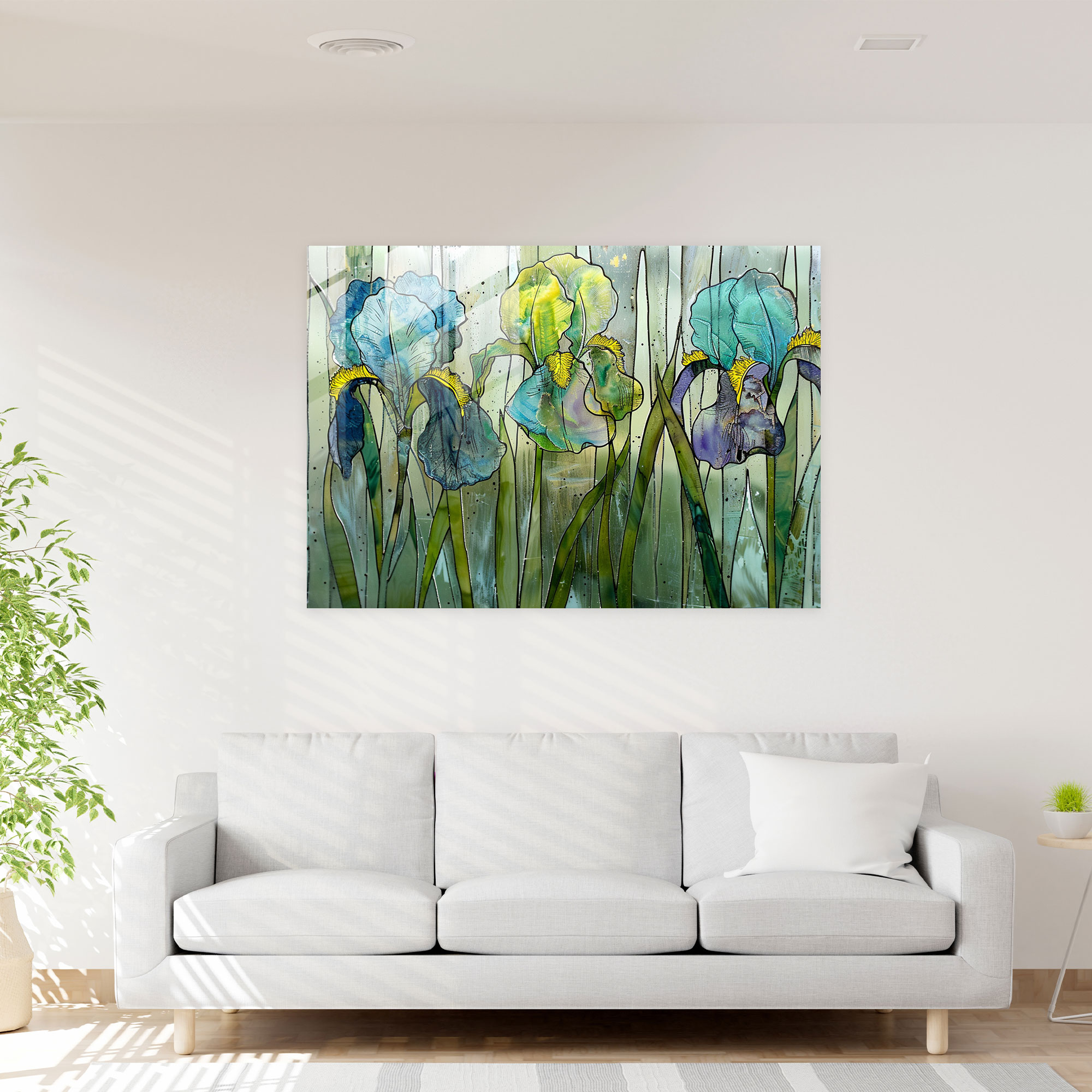 Vincent Van Gogh Irises Glass Print - Vincent Van Gogh, Modern Art, Glass Print, Home Decoration