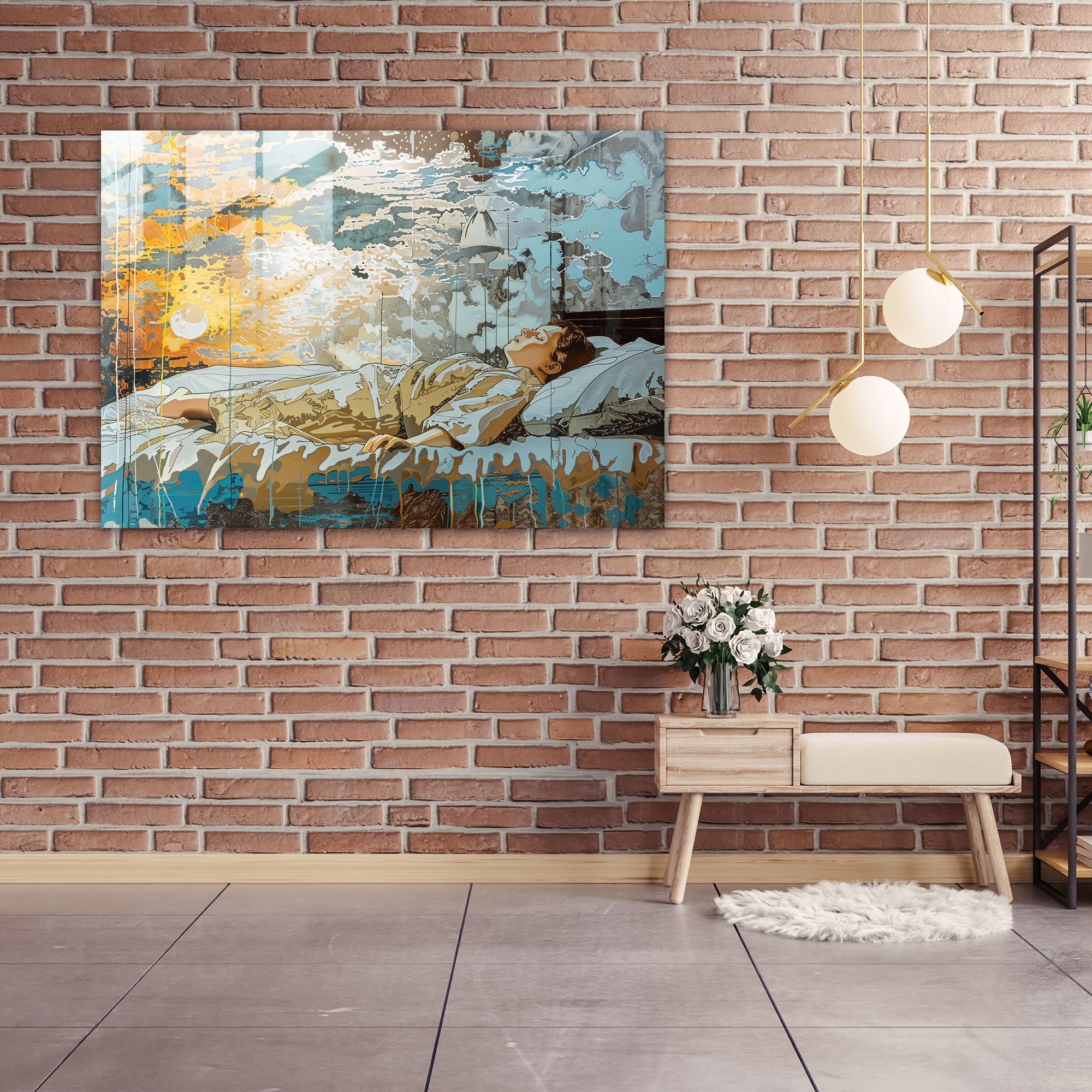 Vincent Van Gogh The Bedroom Glass Wall Art - Vincent Van Gogh, Glass Wall Art, Vincent Van Gogh, Modern Art