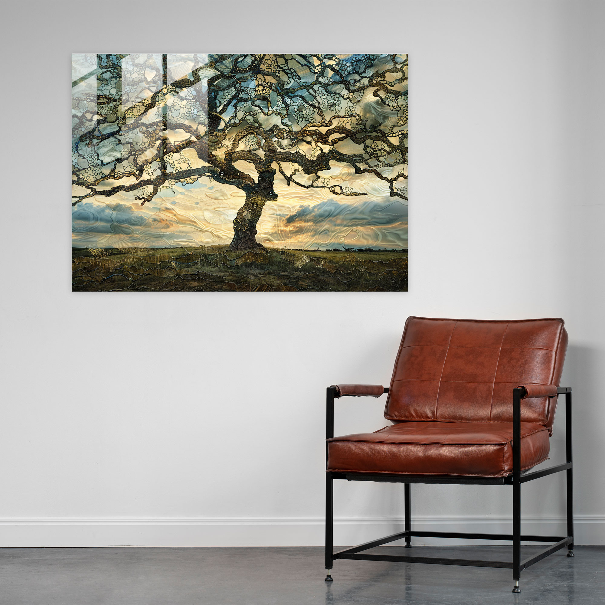 Vincent Van Gogh The Mulberry Tree Glass Print - Vincent Van Gogh, Vincent Van Gogh, Modern Art, Glass Print
