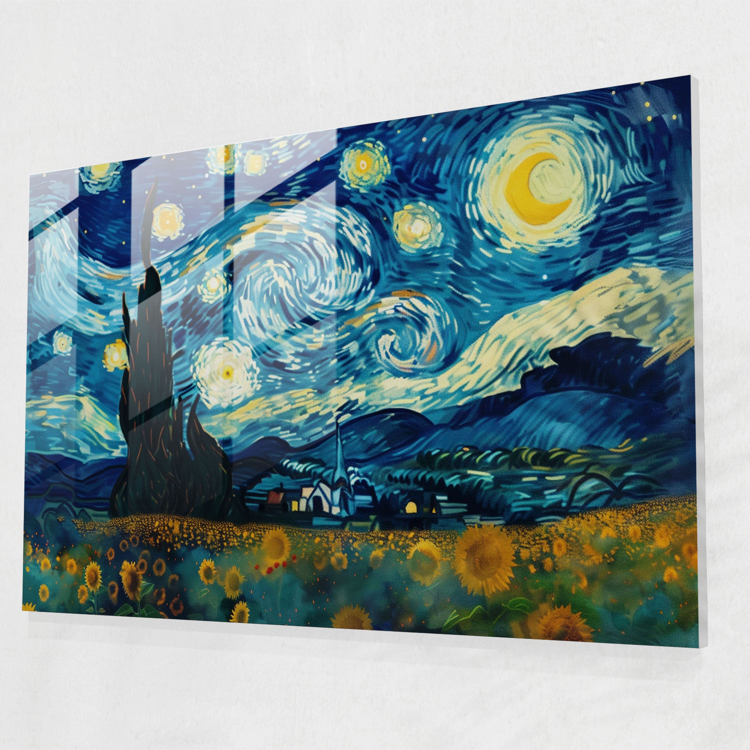 Vincent Van Gogh Glass Print - Vincent Van Gogh, Glass Art, Wall Decoration, Vincent Van Gogh