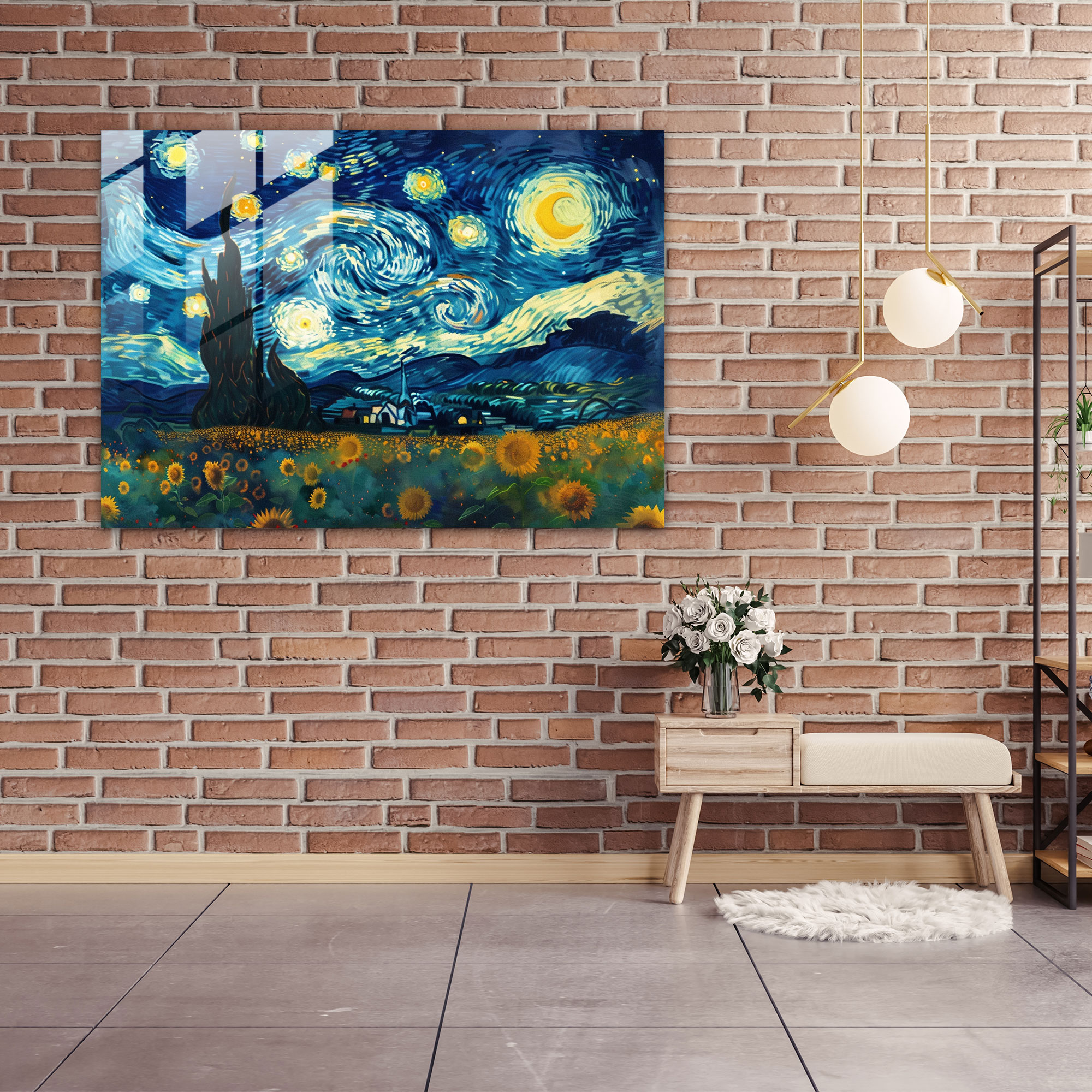 Vincent Van Gogh Glass Print - Vincent Van Gogh, Glass Art, Wall Decoration, Vincent Van Gogh