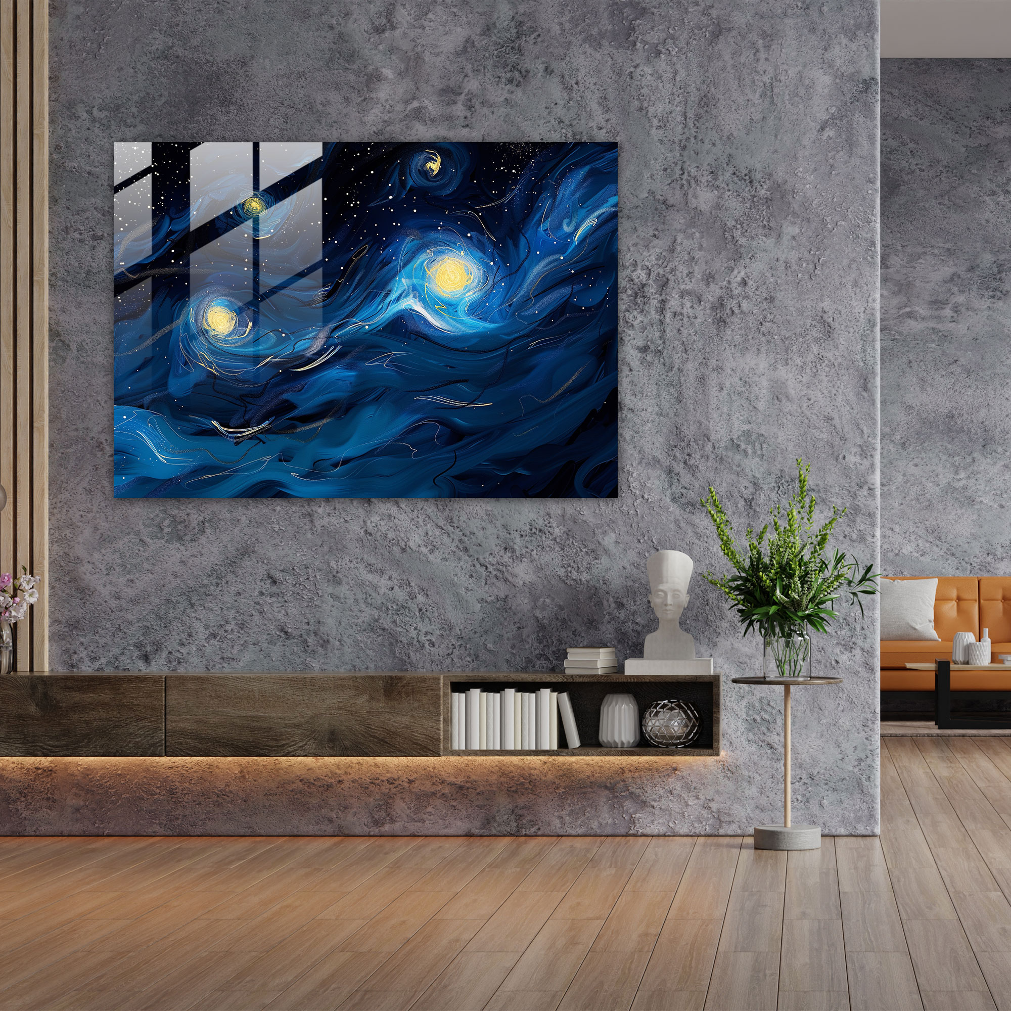 Vincent Van Gogh Glass Print Home Decoration - Vincent Van Gogh, Modern Art, Home Decoration, Glass Print