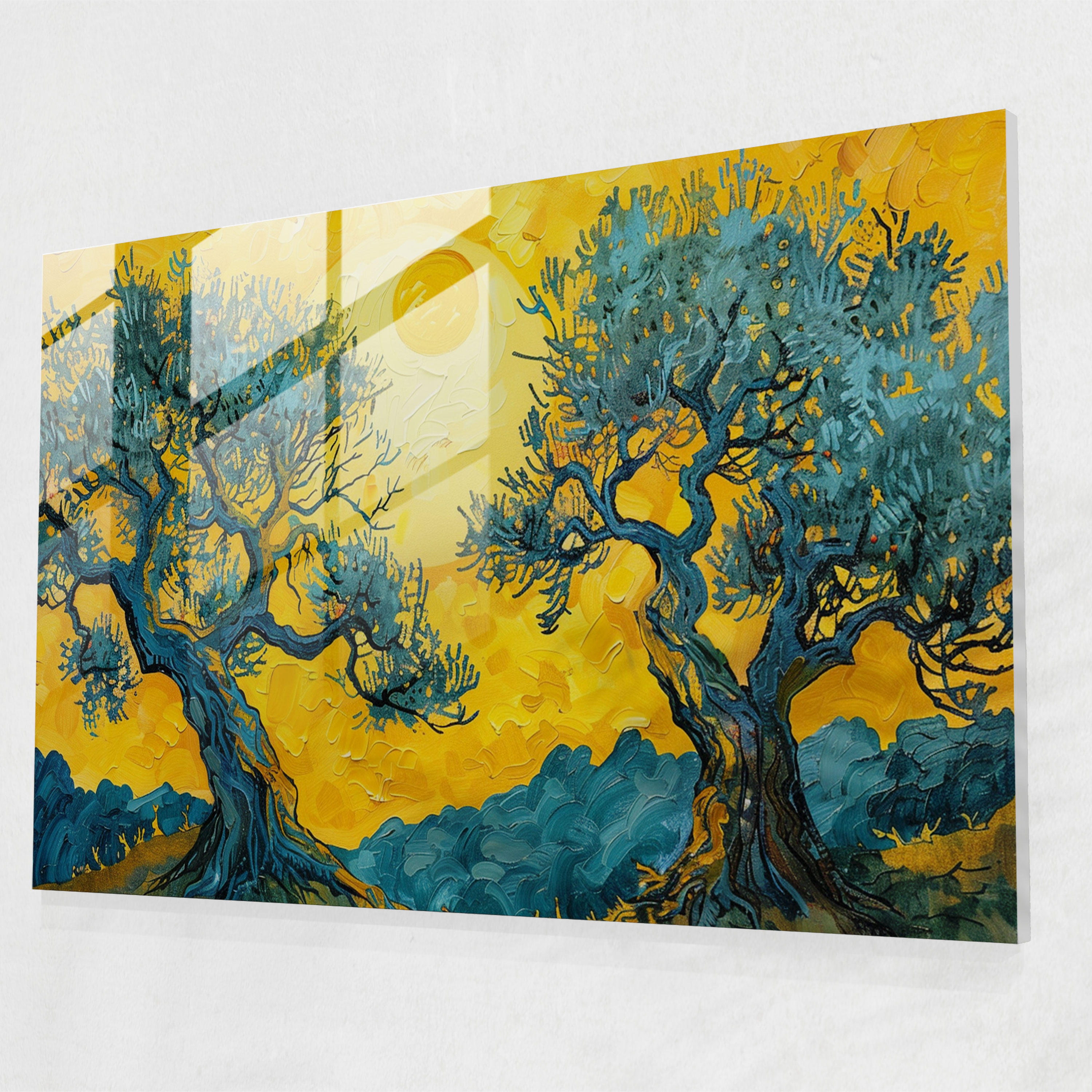 Olive Trees Glass Print Home Decoration - Vincent Van Gogh, Vincent Van Gogh, Home Decoration, Modern Art