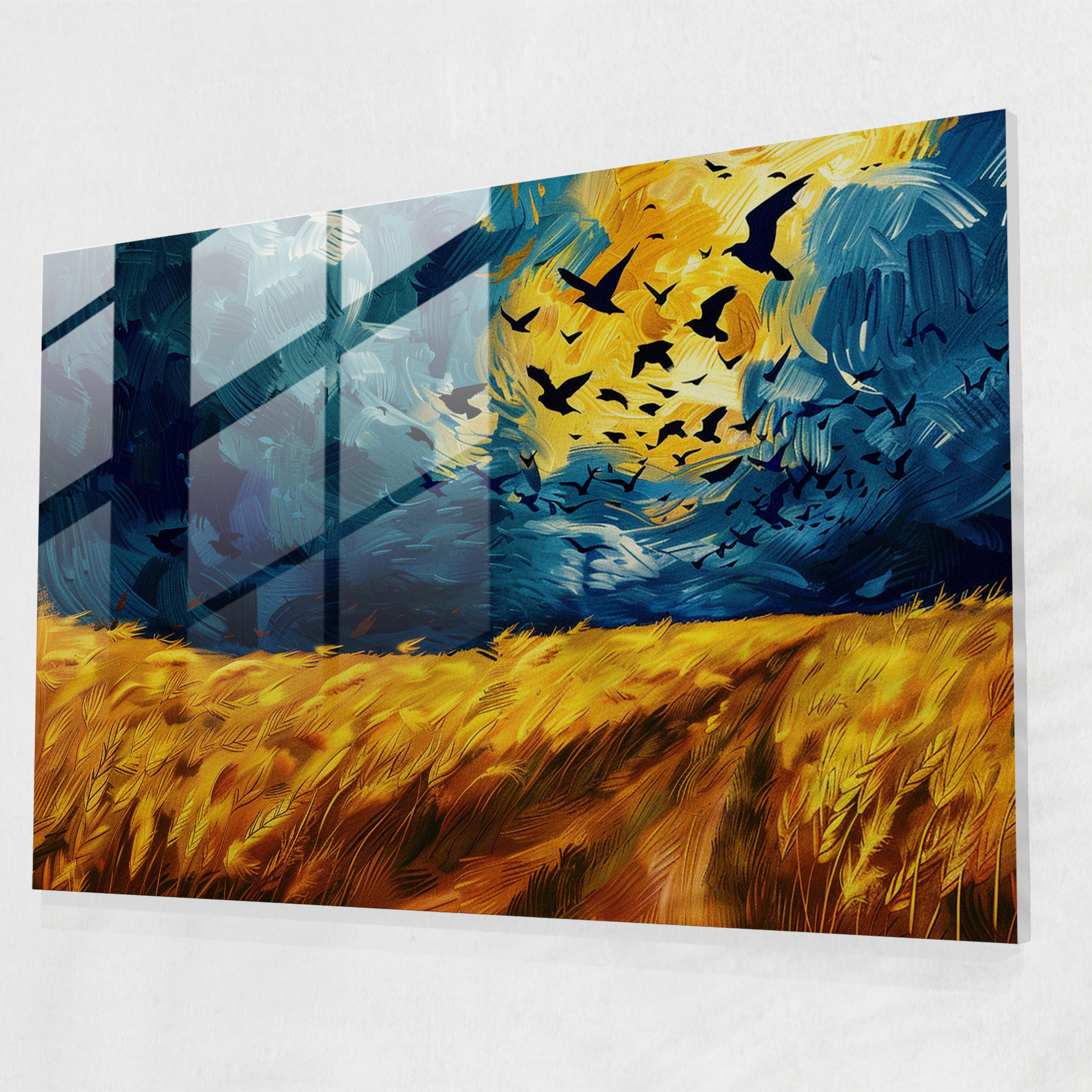 Vincent Van Gogh Glass Print Modern Art - Vincent Van Gogh, Vincent Van Gogh, Modern Art, Wall Decoration