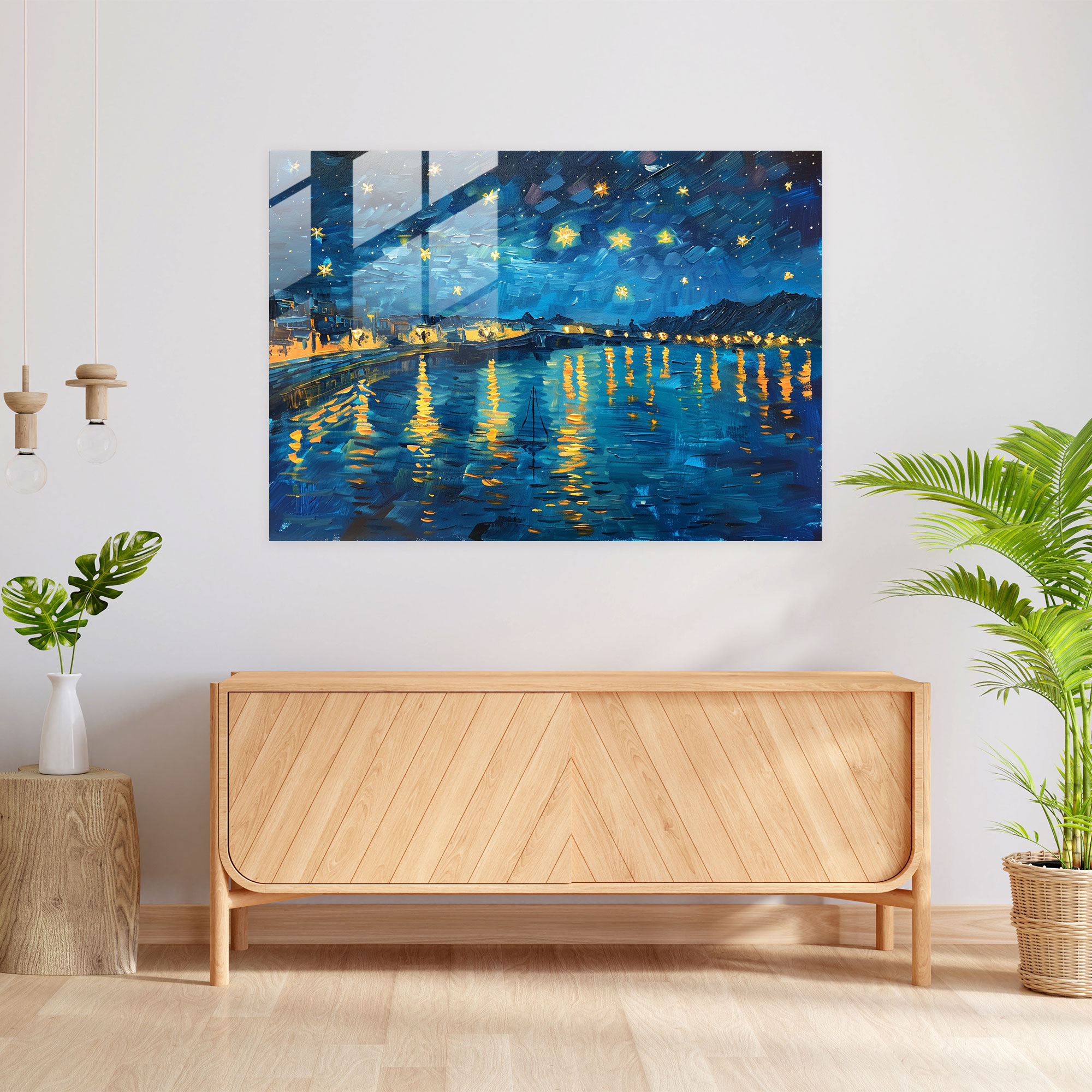 Vincent Van Gogh Glass Wall Art Home Decoration - Vincent Van Gogh, Wall Decoration, Home Decoration, Modern Art