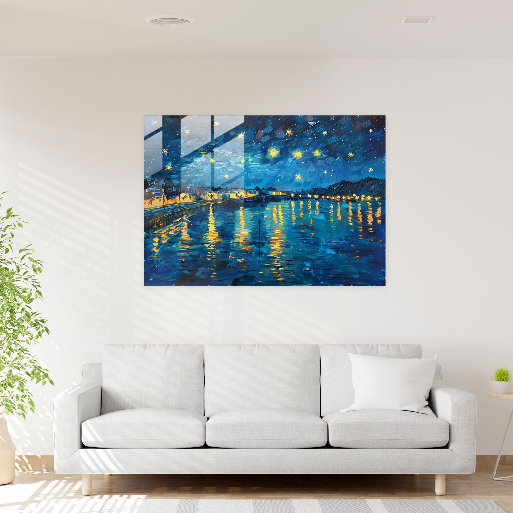 Vincent Van Gogh Glass Wall Art Home Decoration - Vincent Van Gogh, Wall Decoration, Home Decoration, Modern Art