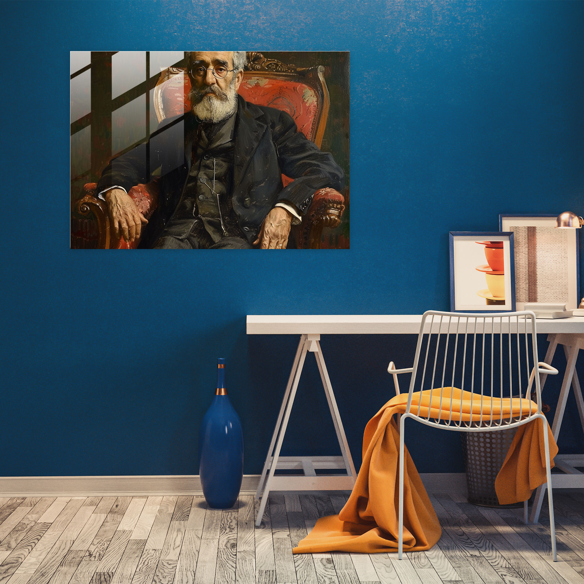 Vincent Van Gogh Portrait Of Dr. Gachet Home Decoration - Vincent Van Gogh, Vincent Van Gogh, Glass Art, Modern Art