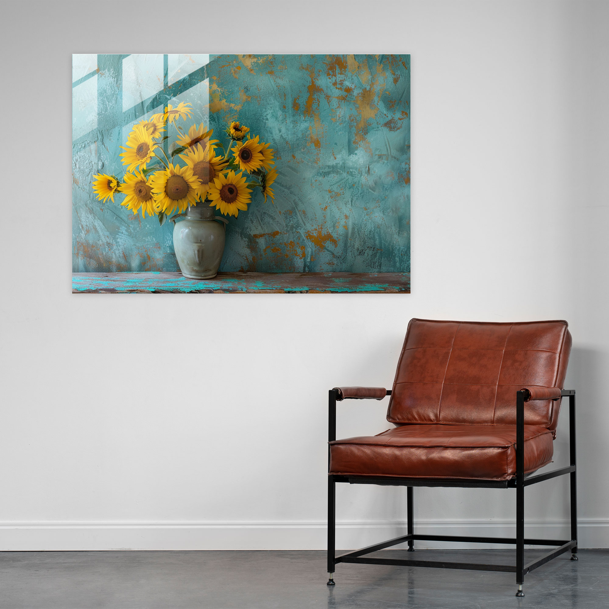 Vincent Van Gogh Glass Wall Art - Sunflowers In A Vase - Vincent Van Gogh, Glass Art, Glass Print, Modern Art