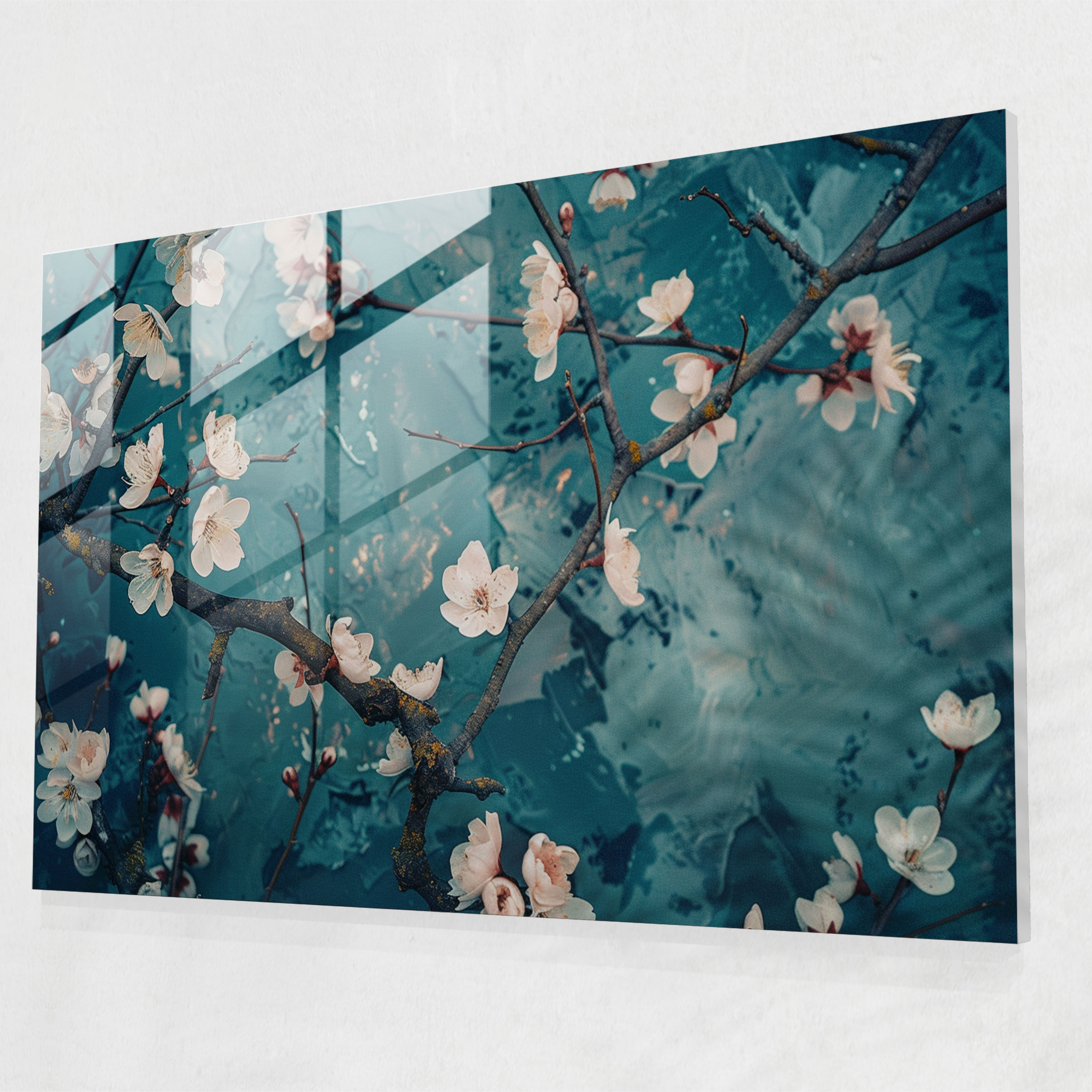 Vincent Van Gogh Wall Decoration - Almond Blossoms - Vincent Van Gogh, Glass Wall Art, Vincent Van Gogh, Home Decoration